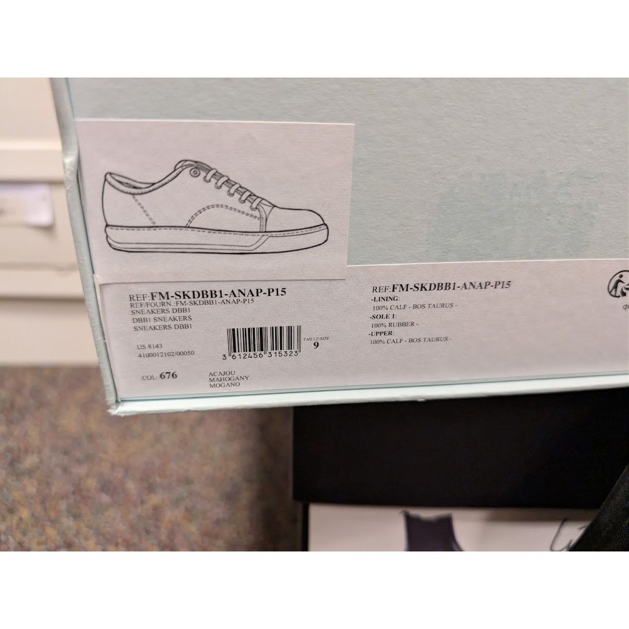 Lanvin o1rshd1 DBBI Sneakers in Mahogany Size US 10 / EU 43 - 24 Thumbnail