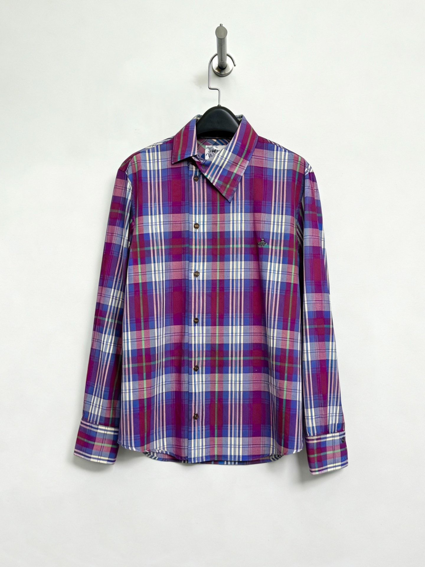 Vivienne Westwood Vivienne Westwood Man Asymmetric Plaid Shirt Size US M / EU 48-50 / 2 - 1 Thumbnail