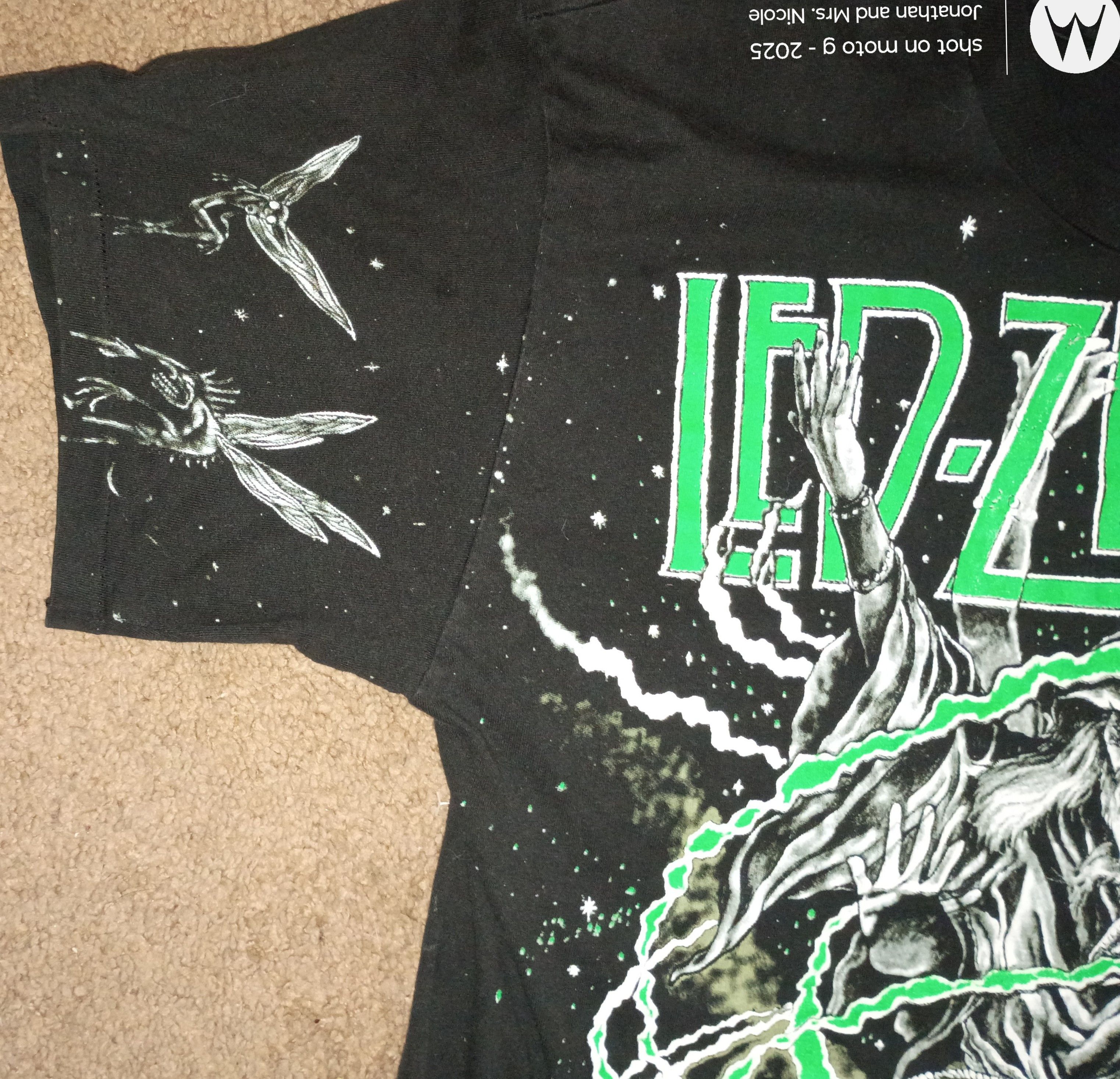 Led Zeppelin Vintage original led Zeppelin tour t-shirt wizard logo large Size US L / EU 52-54 / 3 - 3 Thumbnail