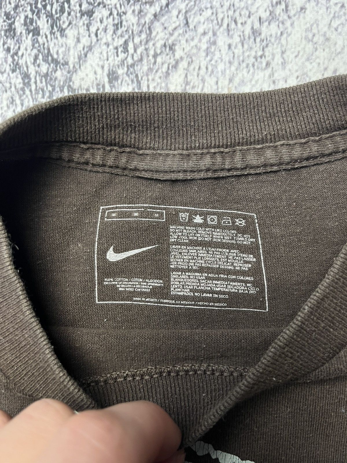 Nike Vintage Nike Brown T Shirt Cortez Big Logo Y2K Streetwear Size US M / EU 48-50 / 2 - 8 Thumbnail