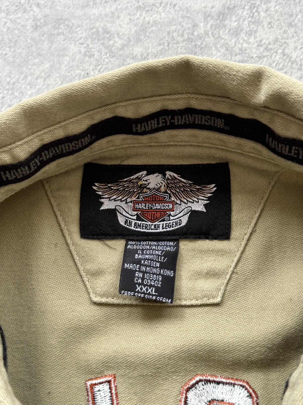 Harley Davidson HARLEY-DAVIDSON Motors Motorcycle Patch Mechanic Work Shirt Size US XXL / EU 58 / 5 - 10 Thumbnail