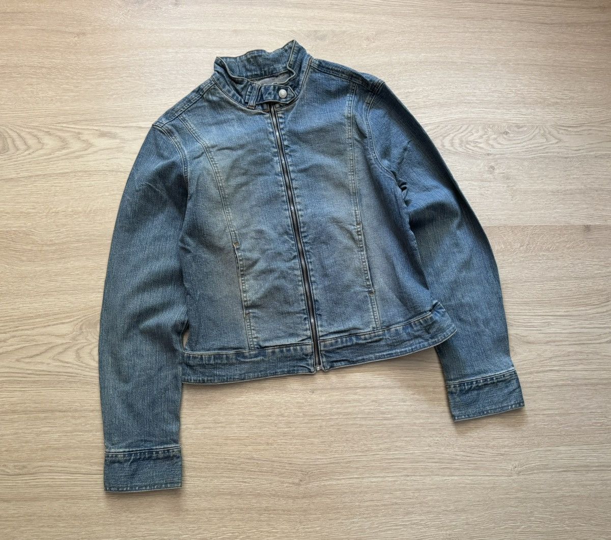 Formula 1 Vintage 00’s Women’s Moto Racing y2k Japanese Jeans Jacket Size S / US 4 / IT 40 - 1 Thumbnail