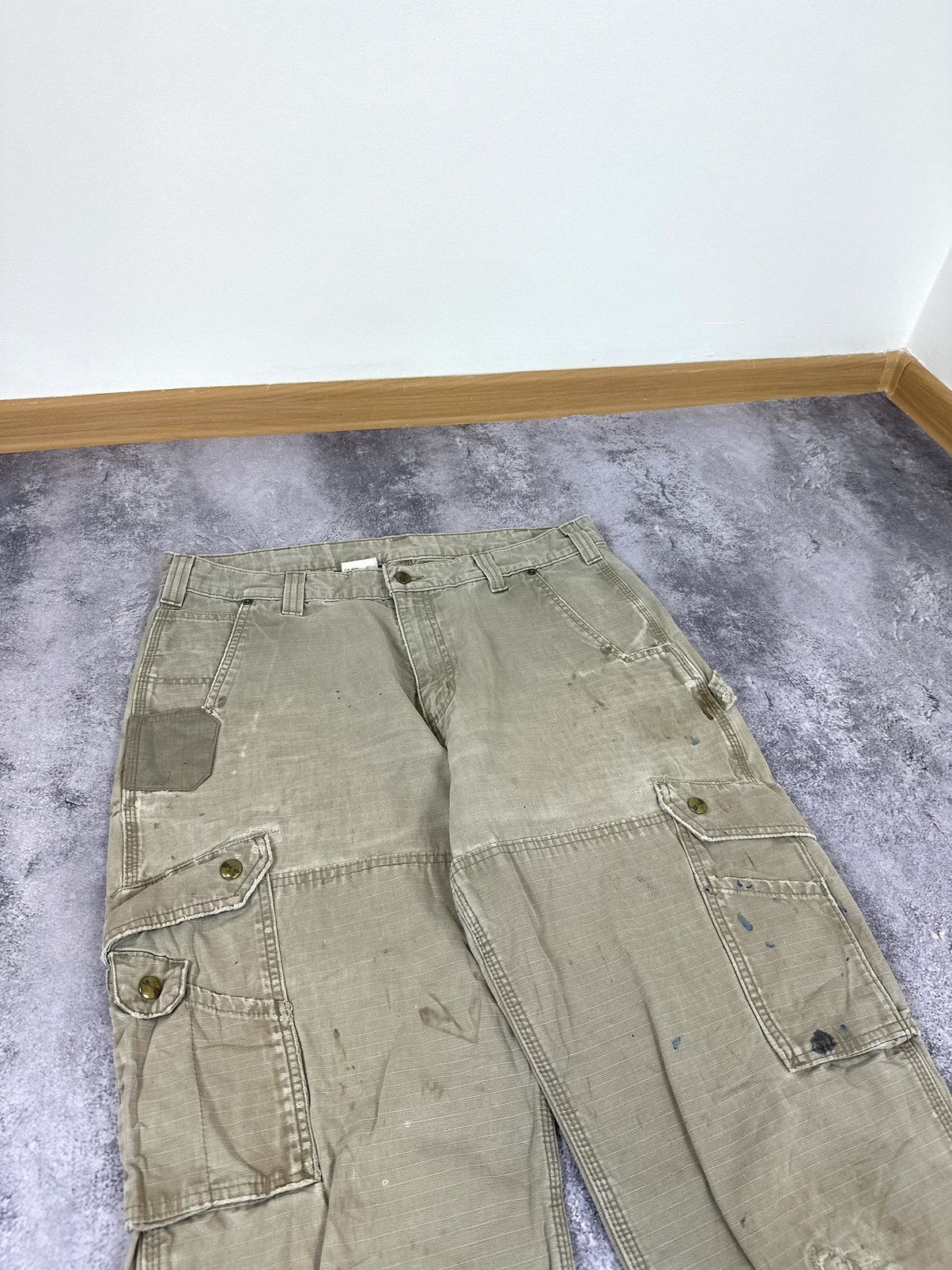 Carhartt Vintage Carhartt Double Knee Distressed USA Opium Work Pants Size US 36 / EU 52 - 8 Thumbnail