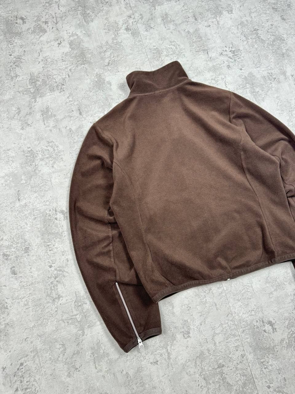 Nike Vintage Nike Brown Fleece Zip Size L / US 10 / IT 46 - 10 Thumbnail