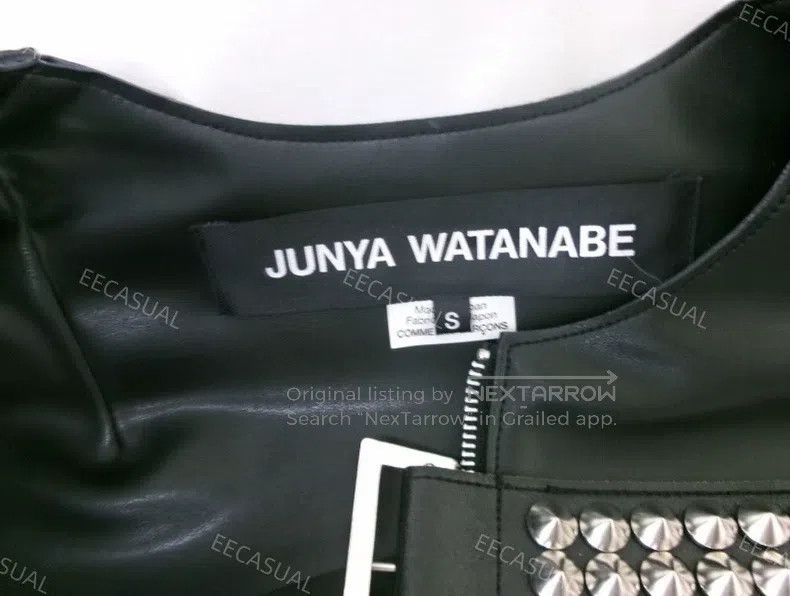 Junya Watanabe Junya Watanabe Black studded leather patchwork vest sleeve Size S / US 4 / IT 40 - 7 Thumbnail
