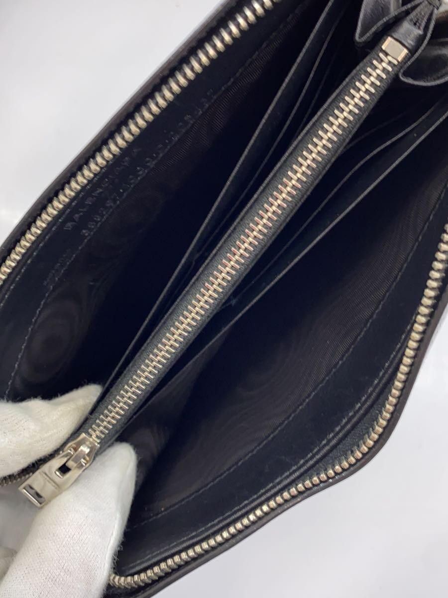 Balenciaga Balenciaga Leather Long Wallet Black Size ONE SIZE - 6 Thumbnail