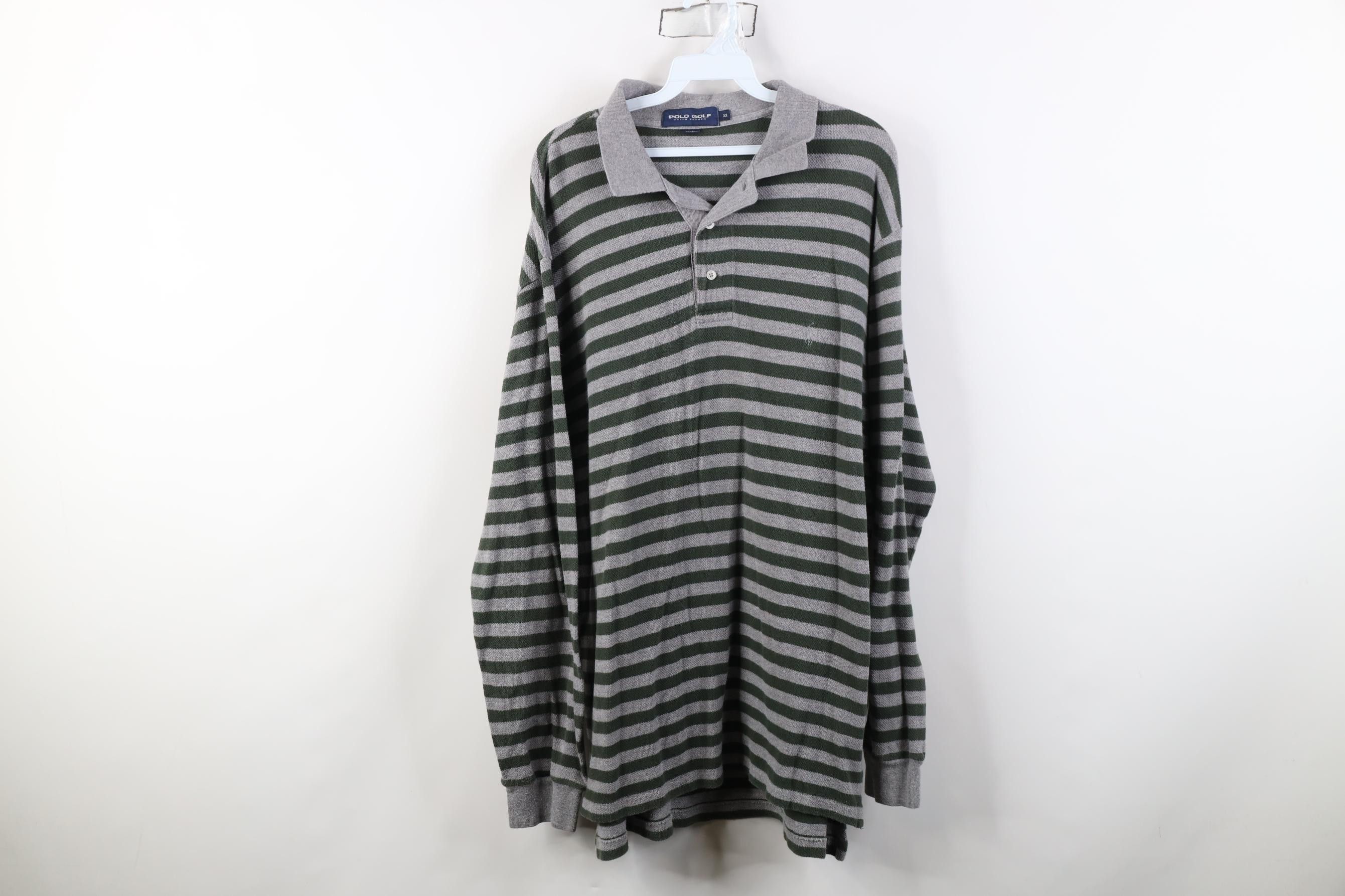 Polo Ralph Lauren Vintage 90s Polo Golf Ralph Lauren Knit Long Sleeve Polo Size US XL / EU 56 / 4 - 1 Thumbnail