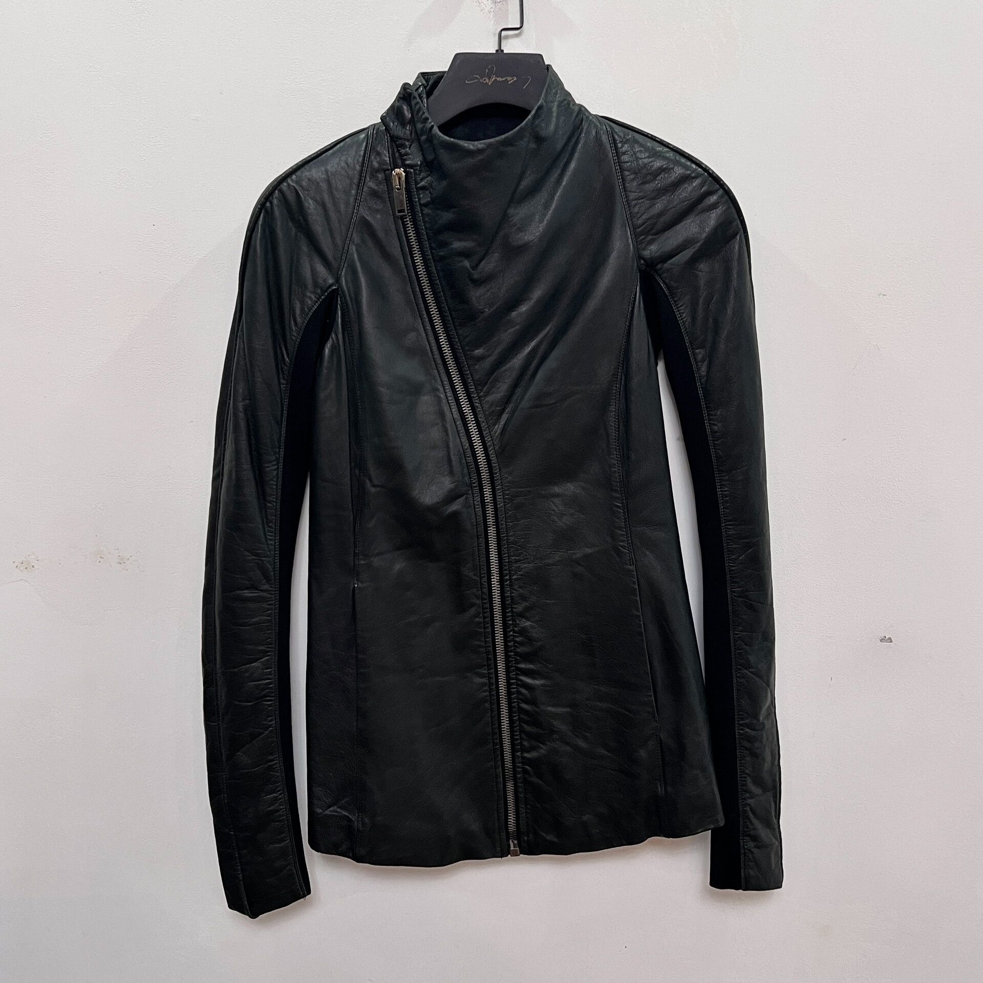 Rick Owens Black Rick Owens Leather Jacket Size S / US 4 / IT 40 - 1 Thumbnail