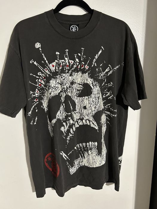 HELLSTAR HELLSTAR CROWNED SKULL T-SHIRT | Grailed