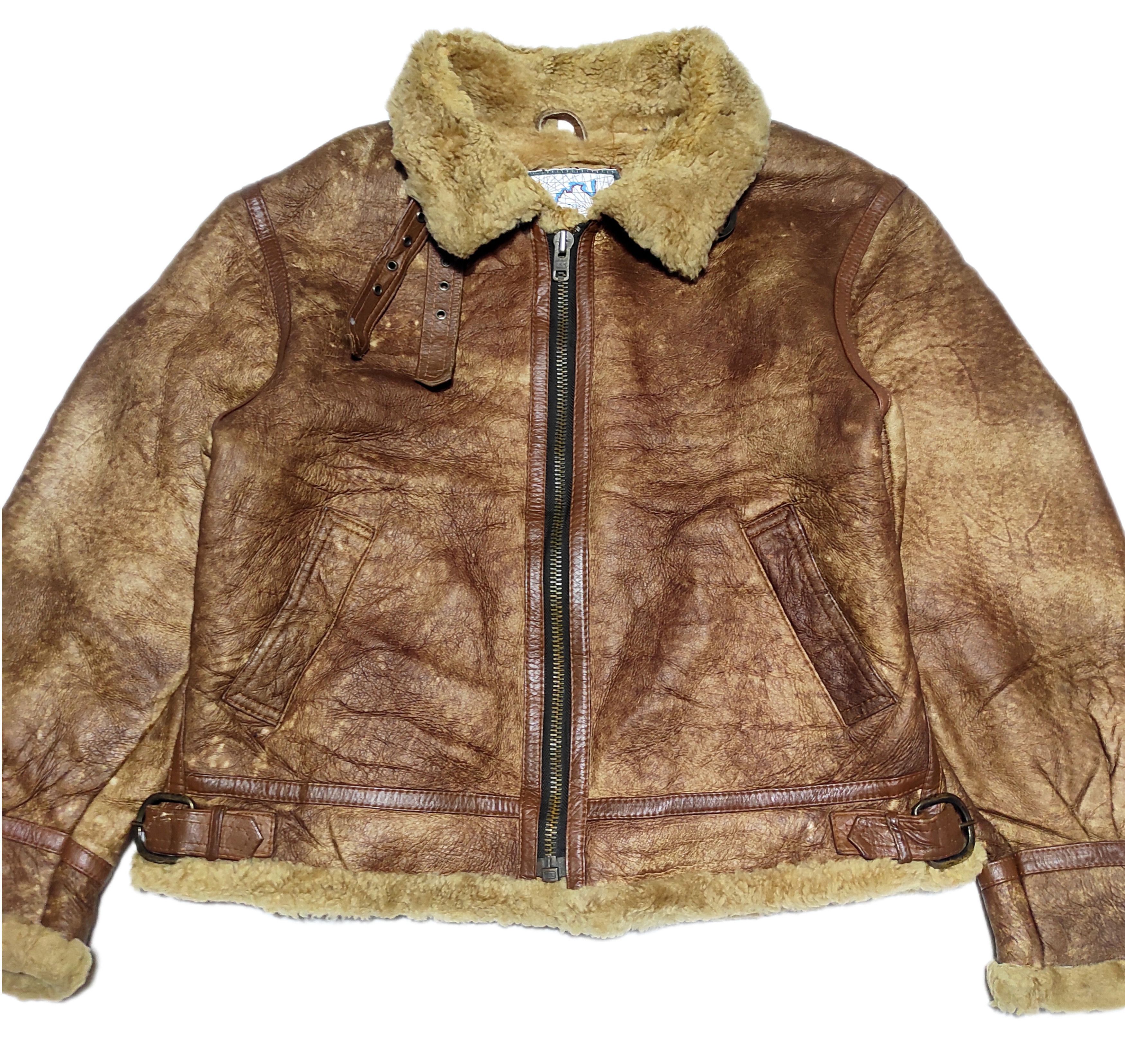 Japanese Brand Beautiful Shearling Bomber Jacket Type B-3 Australia Size US XL / EU 56 / 4 - 4 Thumbnail