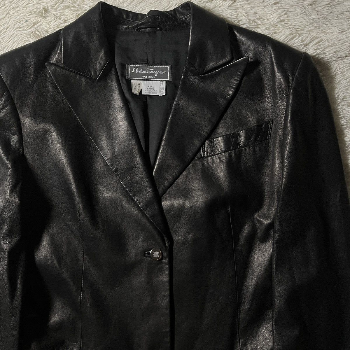 Salvatore Ferragamo Salvatore Ferragamo Leather Coat Size US S / EU 44-46 / 1 - 2 Thumbnail