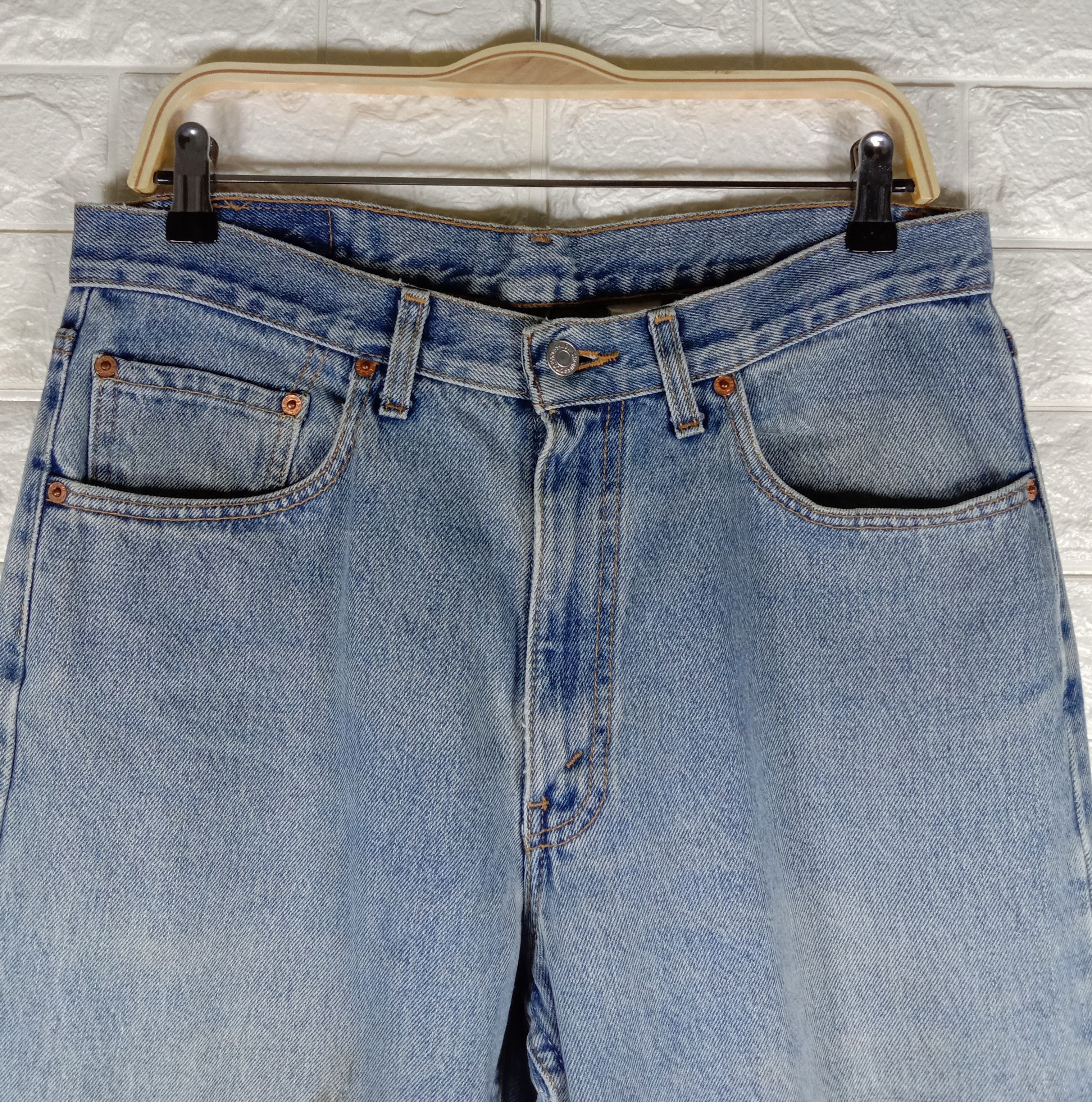 Levi's Vintage 90s Levi's 550 Jeans Blue Wash Denim Size US 34 / EU 50 - 2 Thumbnail