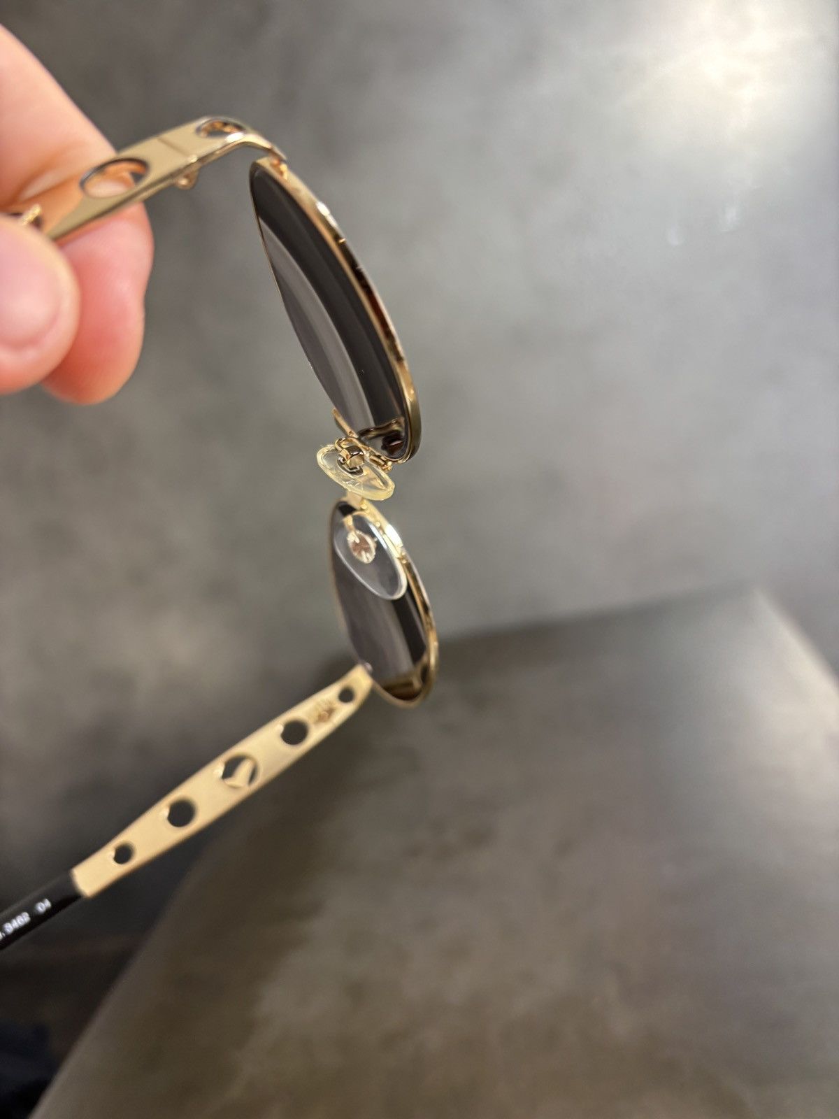 Designer NOS 1990s Sunglasses Metal JPG Diesel Sover Italy Deadstock Size ONE SIZE - 17 Thumbnail