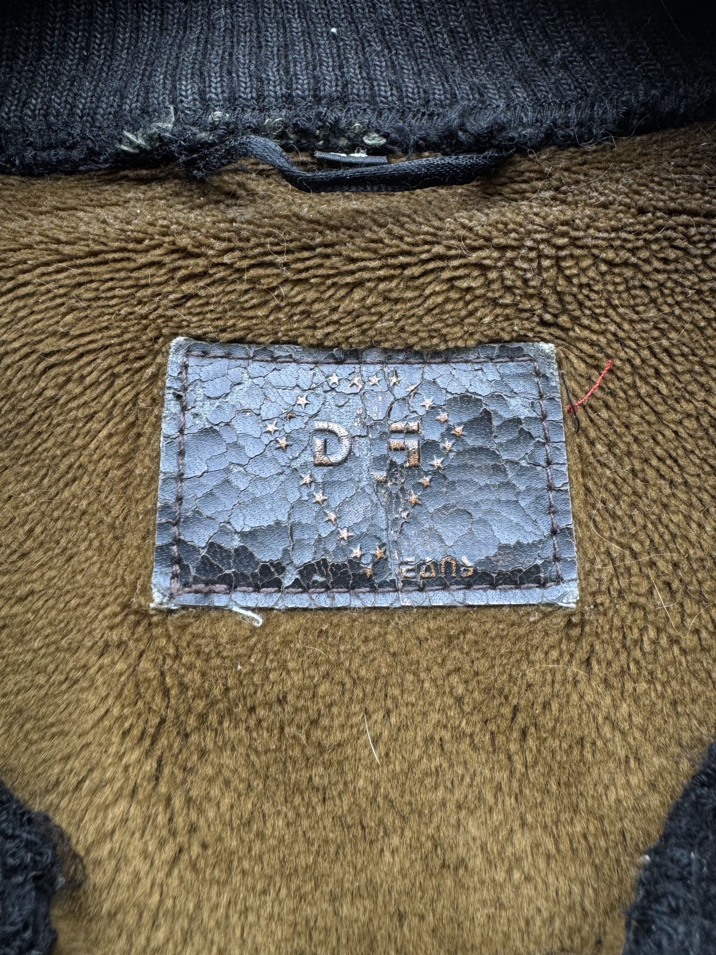 Japanese Brand Vintage Faded Cropped Faux Sheepskin Jacket (D15) Size S / US 4 / IT 40 - 4 Thumbnail