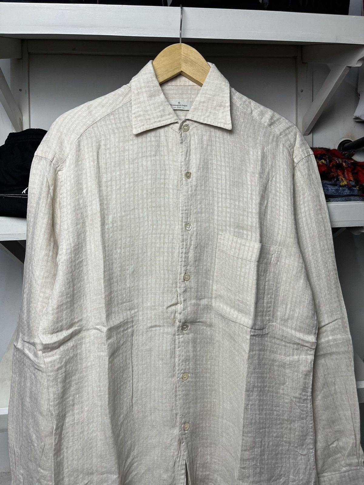 Ermenegildo Zegna Ermenegildo zegna Linen Shirt Size US L / EU 52-54 / 3 - 2 Thumbnail