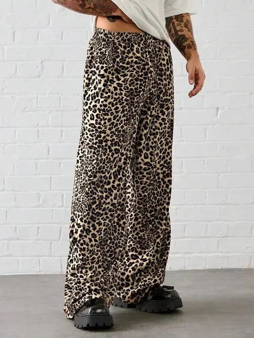 Japanese Brand Leopard Print Casual Sweatpants Size US 36 / EU 52 - 3 Thumbnail