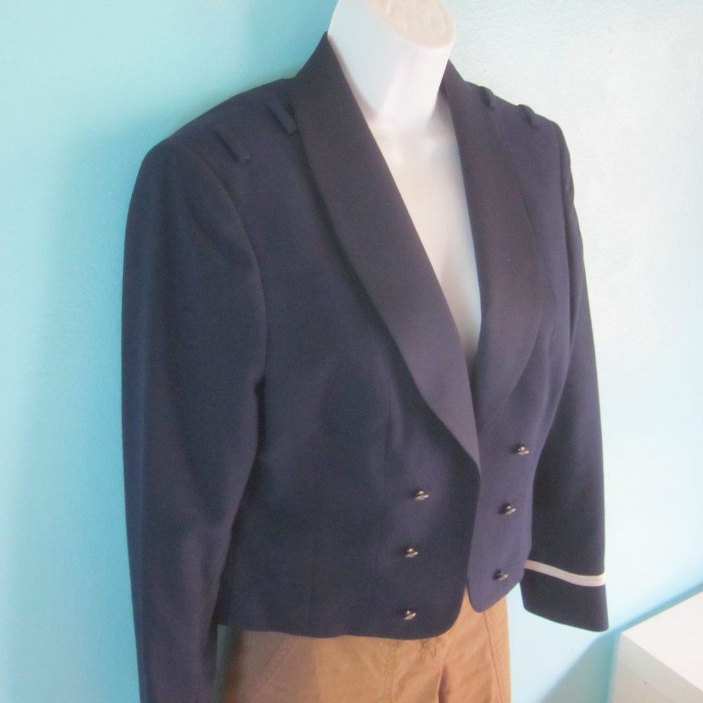 Vintage American Craftsmen Patriot Cropped Military Blazer Womens Si Size L / US 10 / IT 46 - 13 Thumbnail