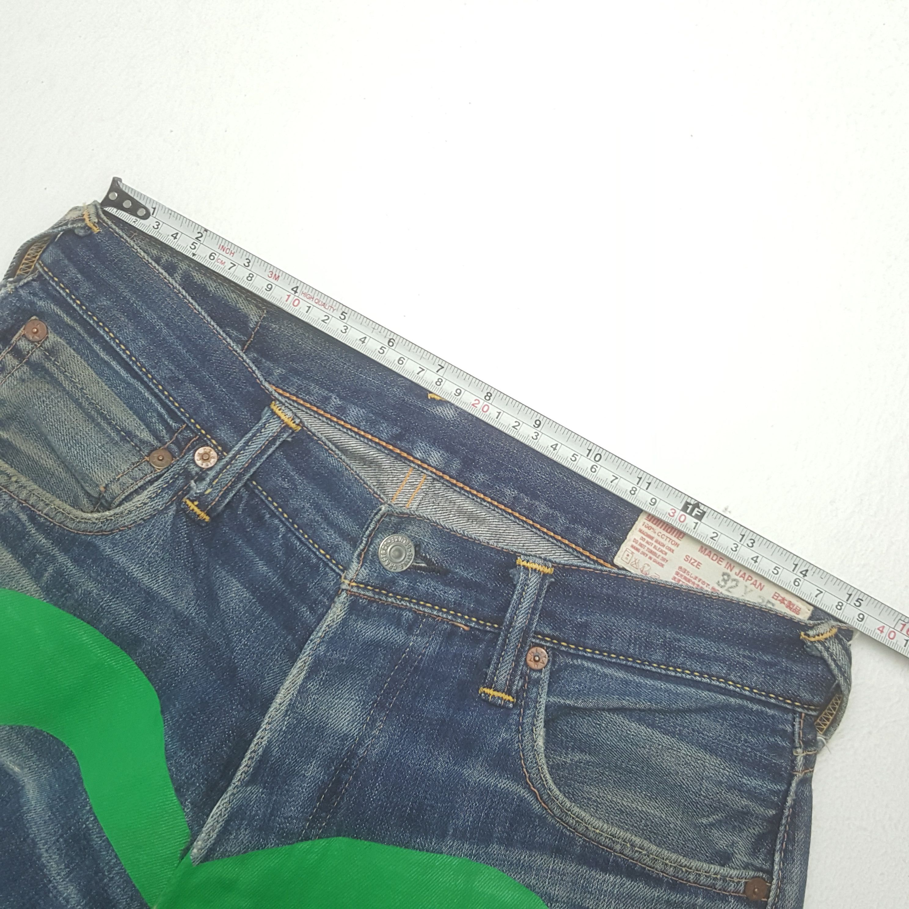 Evisu × Japanese Brand × Vintage Vintage Evisu Japanese Brand Daicock Custom Art Denim Jeans Size US 30 / EU 46 - 9 Thumbnail