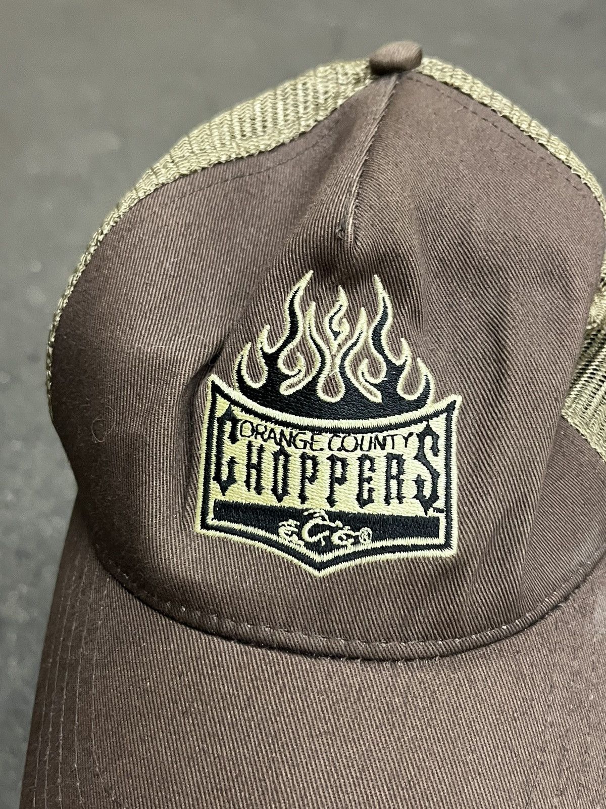 Vintage West coast choppers style mocha brown earthtone y2k hat hype Size ONE SIZE - 3 Thumbnail