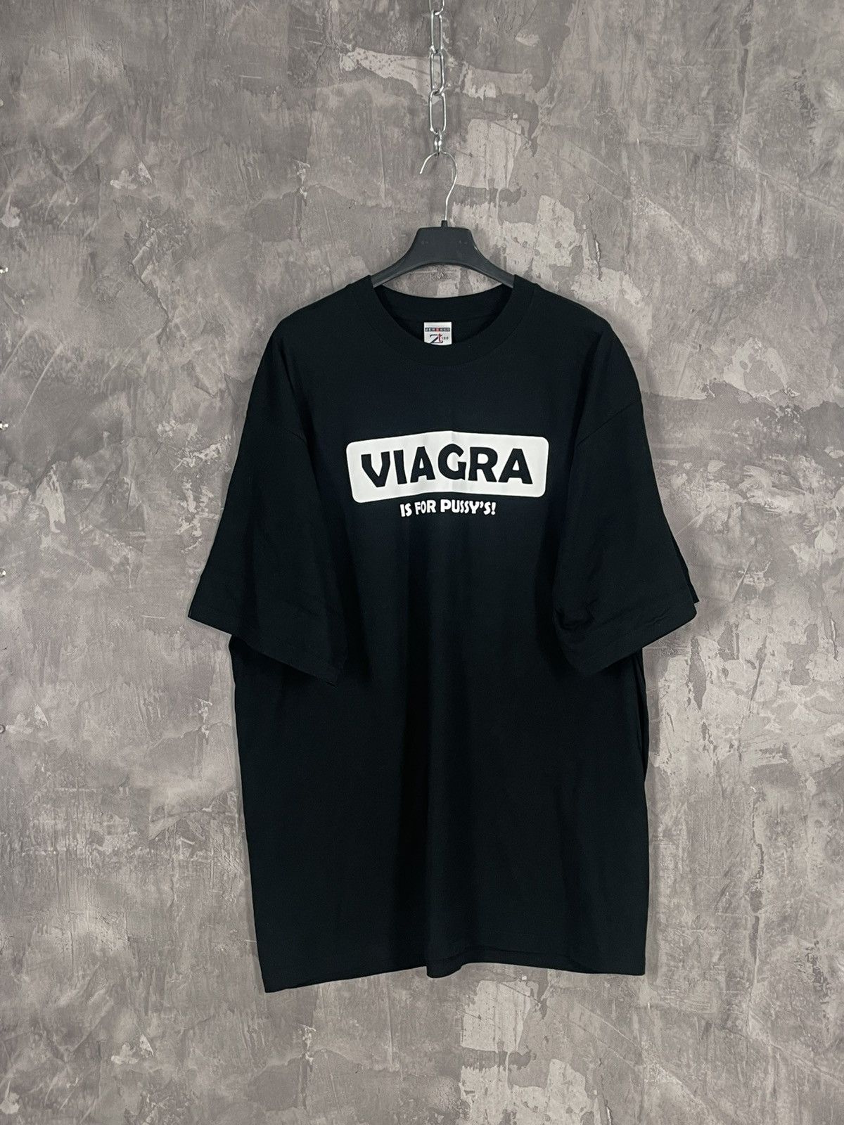 Vintage Crazy Y2K Funny Viagra Sex Pornstar Parody Humor T-Shirt Size US XL / EU 56 / 4 - 1 Thumbnail