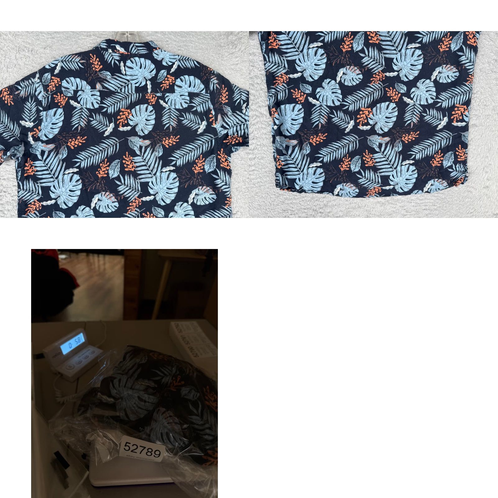 Vintage MBX Premium Goods Shirt Men Medium Blue Floral Hawaiian 100% Rayon Short Sleeve Size US M / EU 48-50 / 2 - 9 Thumbnail