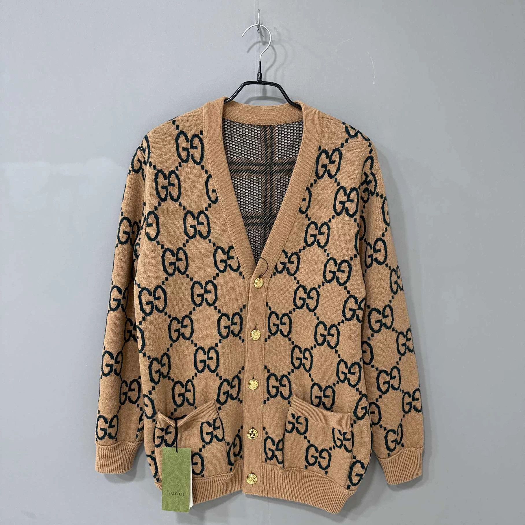 Gucci GUCCI GG Monogram Reversible Wool Cardigan XXS Size XXS / US 00 / IT 34 - 1 Thumbnail