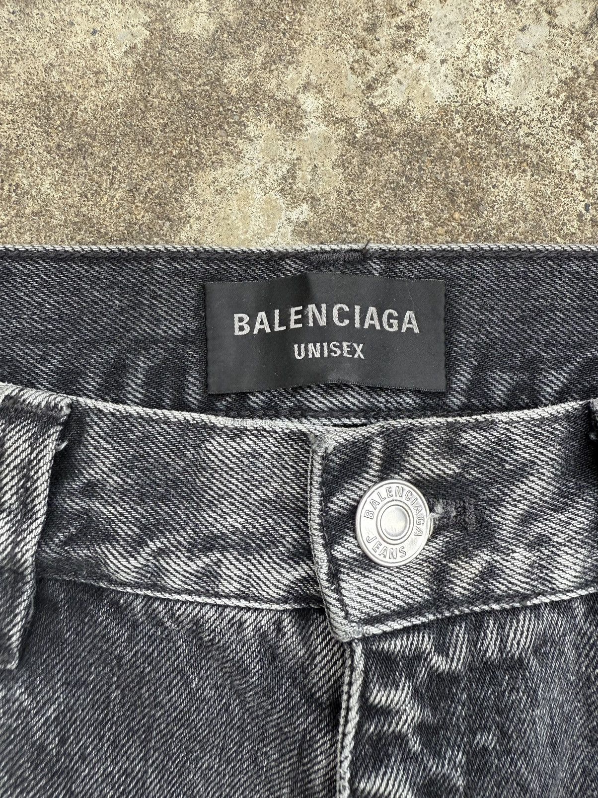 Balenciaga FW22 Lost Tape Flared Black Denim Size US 33 - 10 Thumbnail