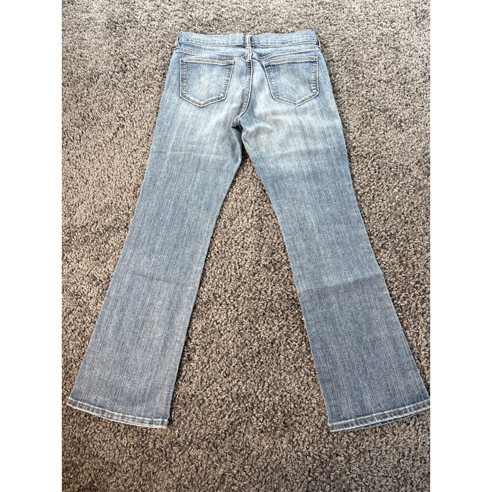Old Navy VINTAGE Old Navy Jeans Bootcut Womens 30x29 Blue Light Wash Low Rise Distressed Y2K Flirt 90s Size 30" / US 8 / IT 44 - 7 Thumbnail