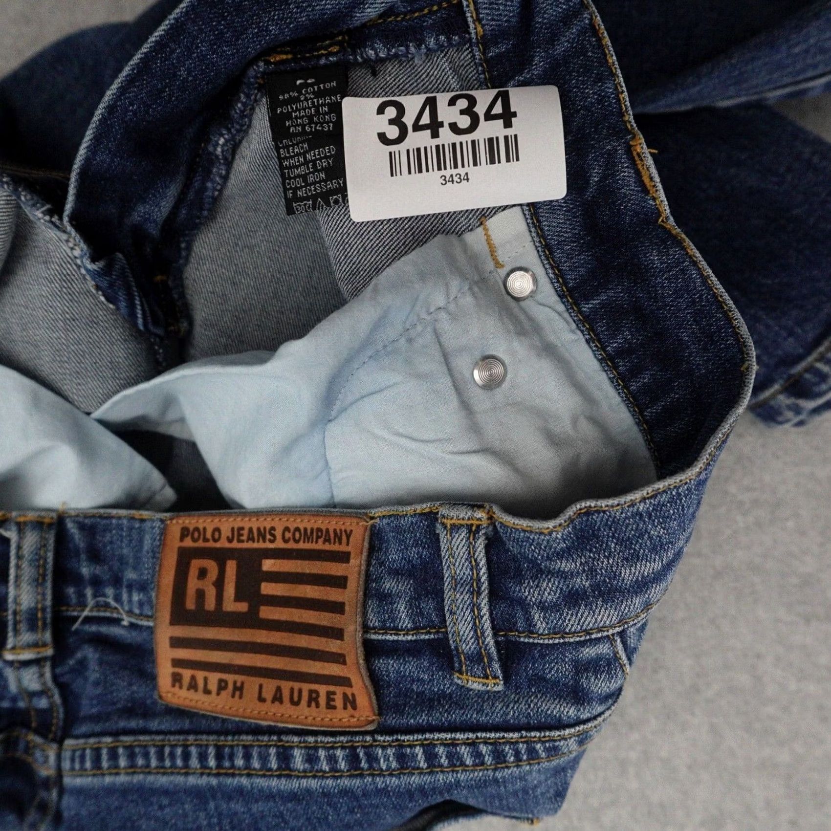 Ralph Lauren VINTAGE Ralph Lauren Polo Jeans Women’s P6 (6X28) Relaxed Blue Jeans Size 28" / US 6 / IT 42 - 3 Thumbnail