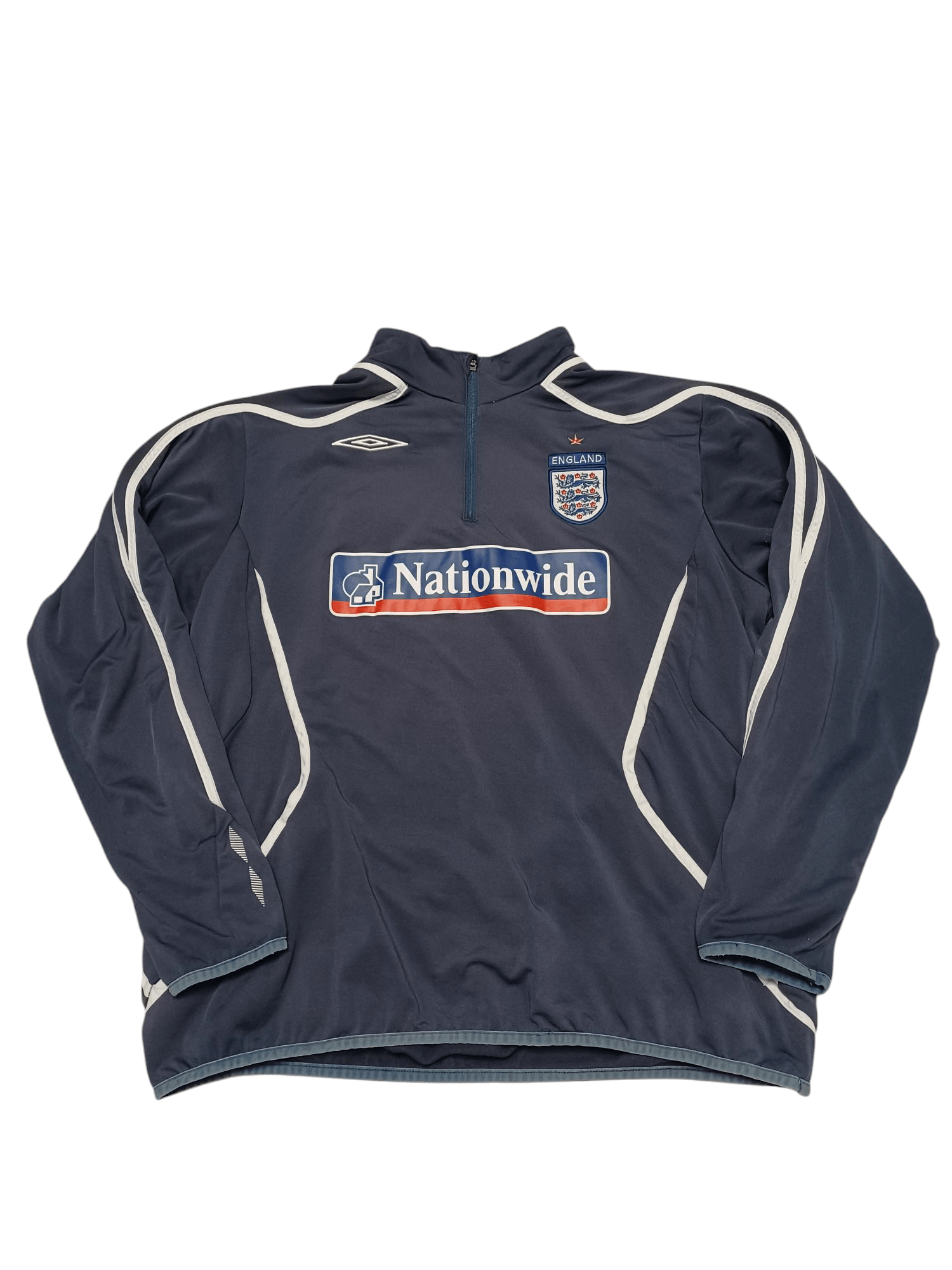 Umbro ENGLAND UMBRO VINTAGE 00S TRAINING SWEATSHIRT SOCCER Size US XL / EU 56 / 4 - 1 Thumbnail