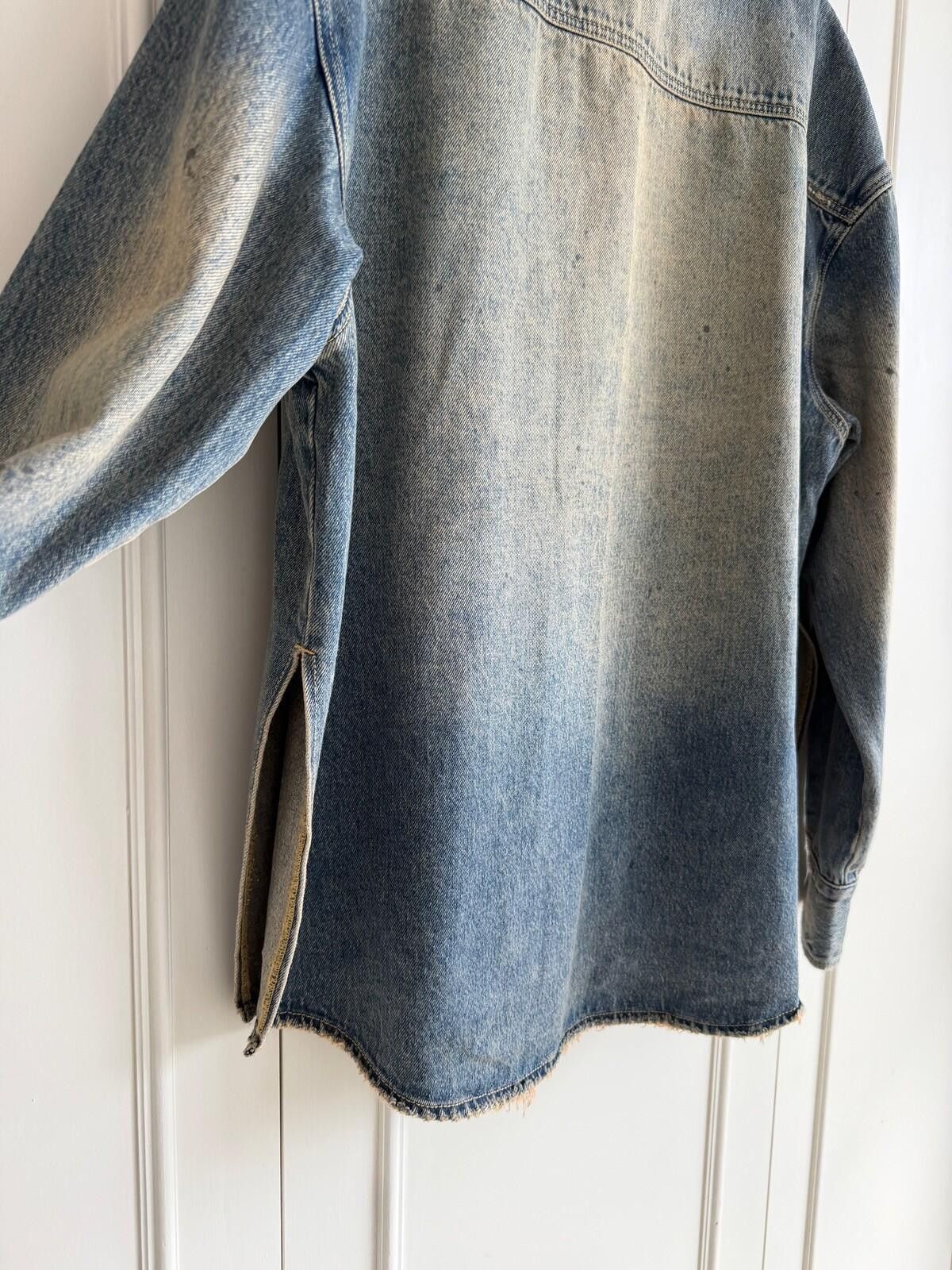 Ksubi new Ksubi womens Oversized Denim Shirt blue small 8 top Size S / US 4 / IT 40 - 8 Thumbnail