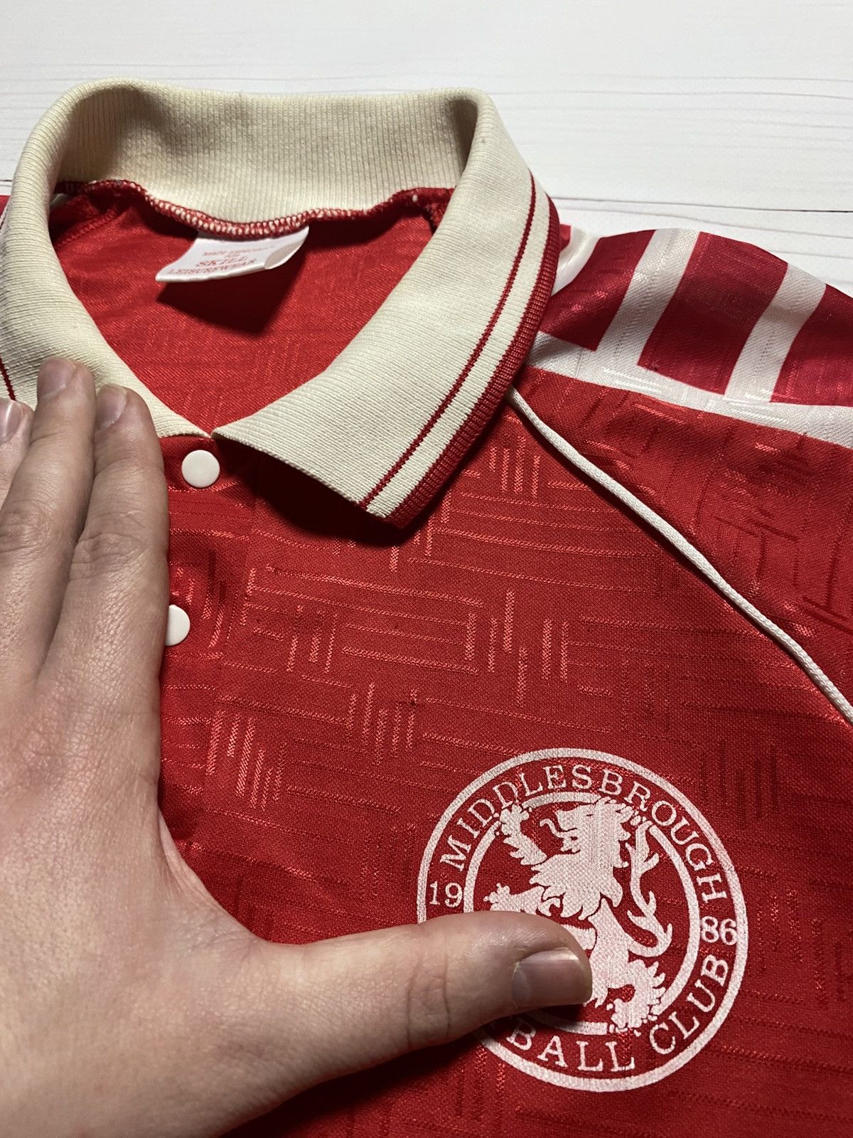 Vintage Vintage Middlesbrough 1990/92 home rare football t shirt Size US S / EU 44-46 / 1 - 11 Thumbnail