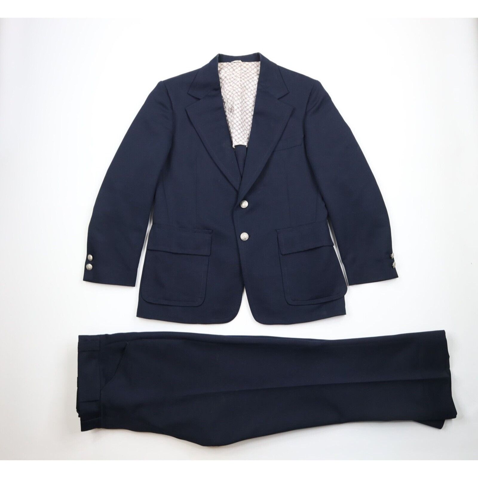 Vintage 70s Streetwear 2 Piece Knit Suit Bell Bottoms