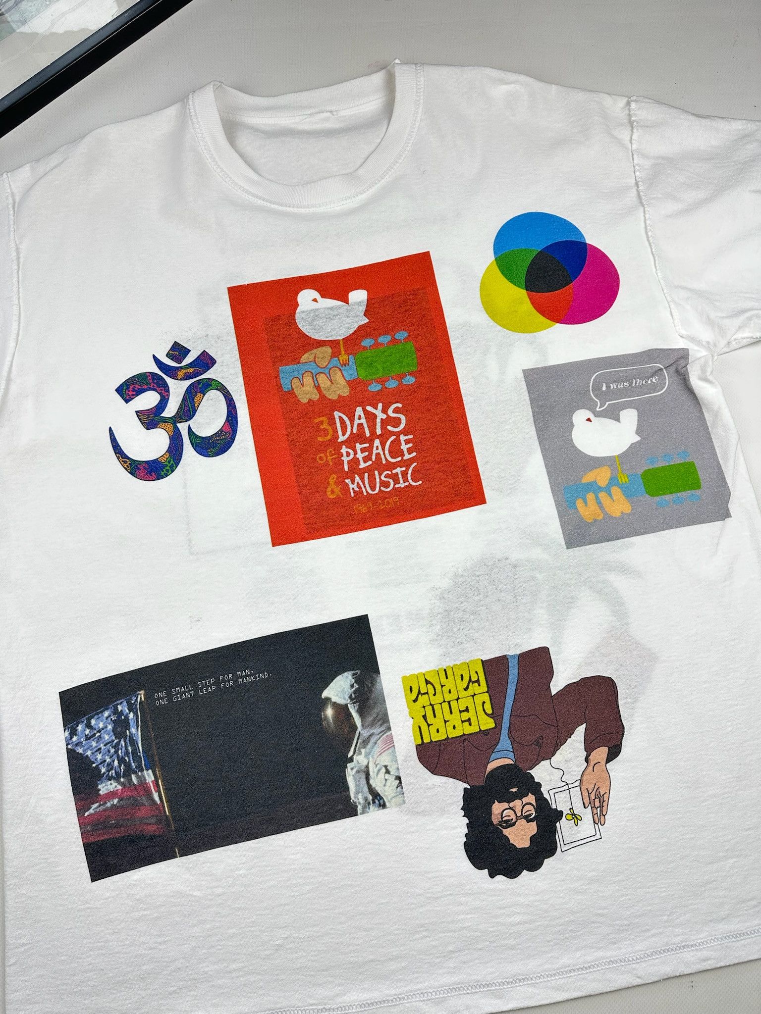 Other vintage WOODSTOCK acid drugs tee double sided tee shirt Size US XL / EU 56 / 4 - 7 Thumbnail