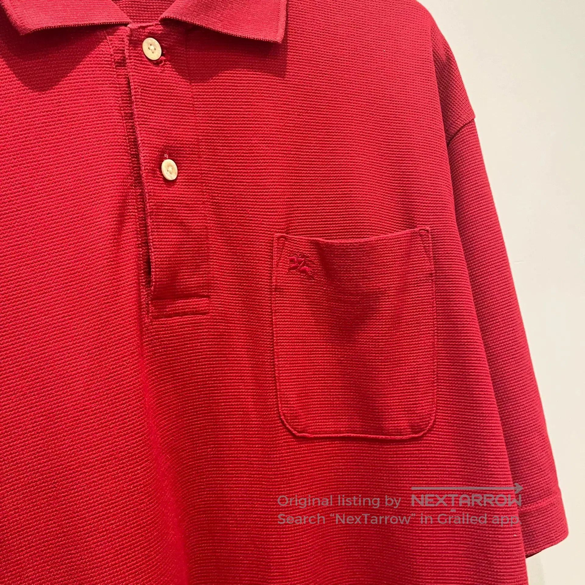 Burberry Burberry Red Golf Polo Shirt L. Size US L / EU 52-54 / 3 - 5 Thumbnail
