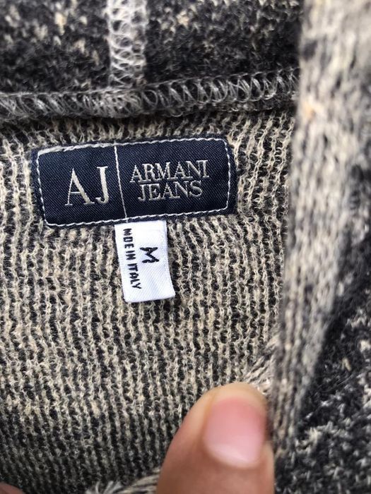 Armani Armani Jeans Mix Wool Hoodies Jacket Size US XS / EU 42 / 0 - 5 Thumbnail
