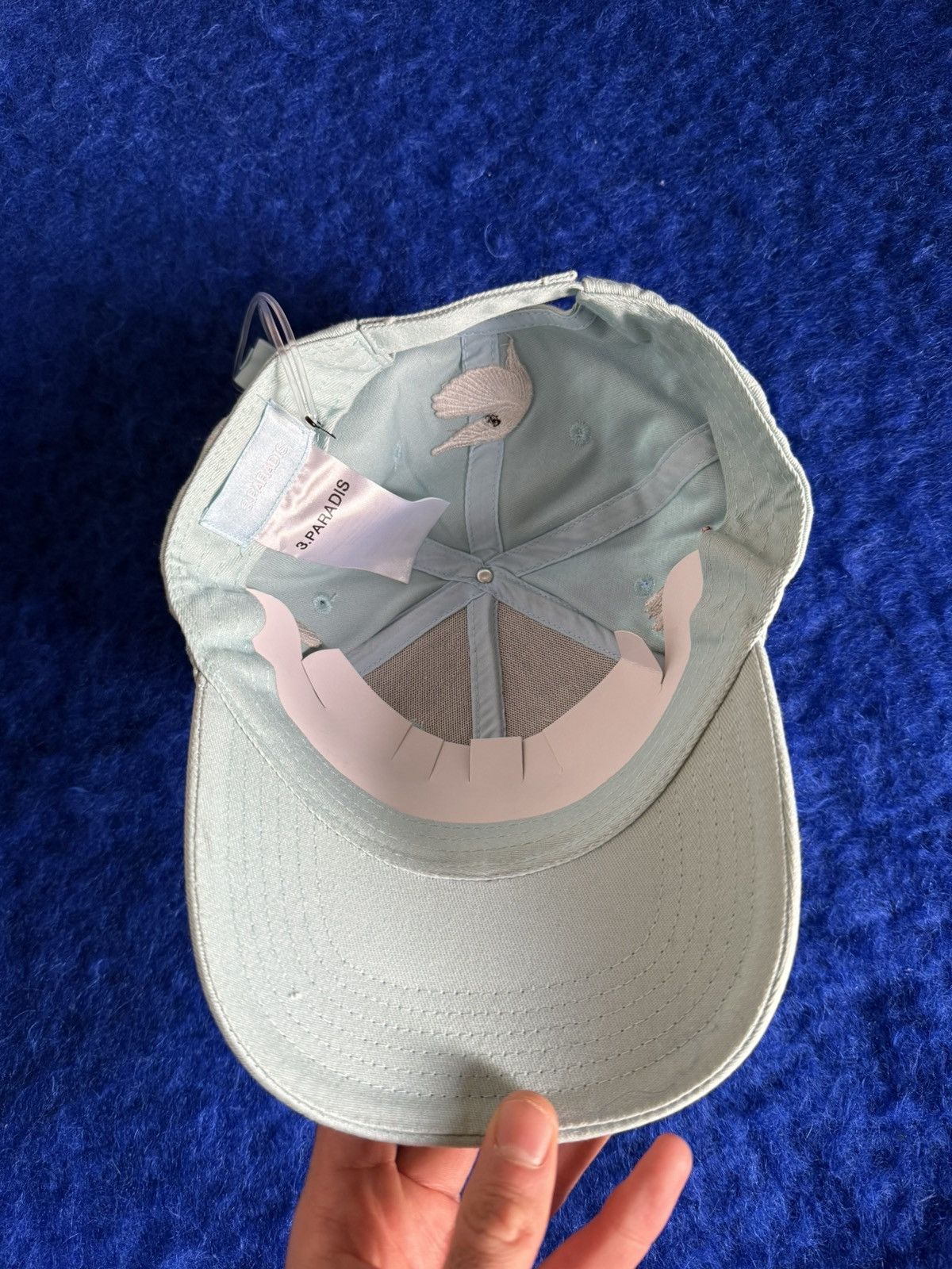 3.PARADIS 3.Paradis Cap Doves sky blue - Brand new with tag Size ONE SIZE - 5 Thumbnail
