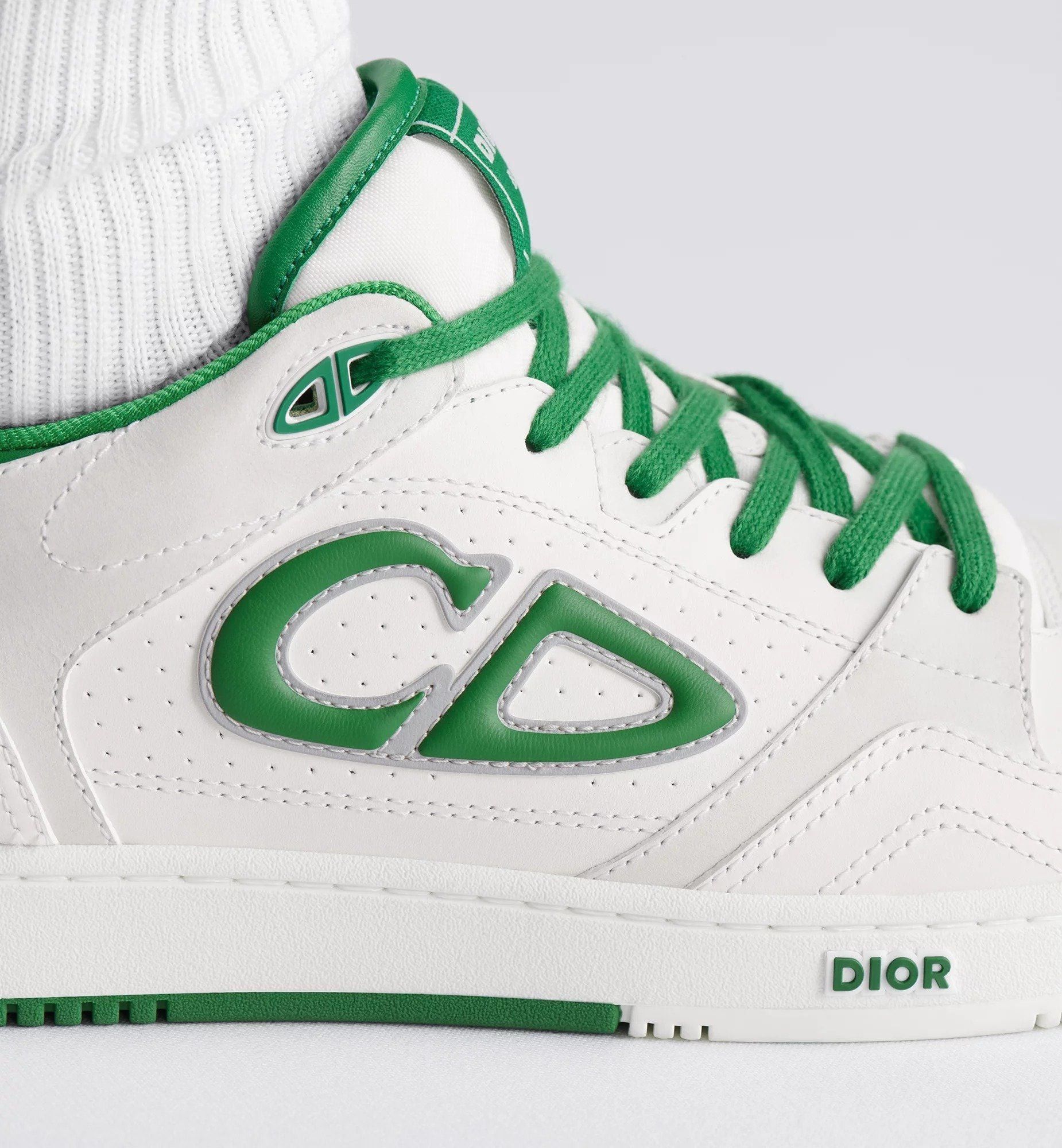 Dior os11x1225 B57 Low-Top Sneakers in White/Green Size US 10 / EU 43 - 3 Thumbnail