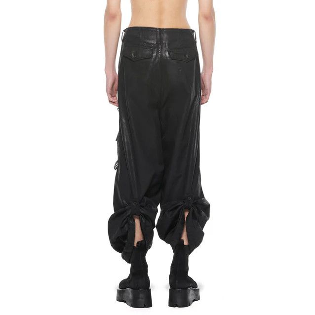 Julius 927PAM8-C Black / Coated Destroy Baggy Pants Size US 30 / EU 46 - 4 Thumbnail