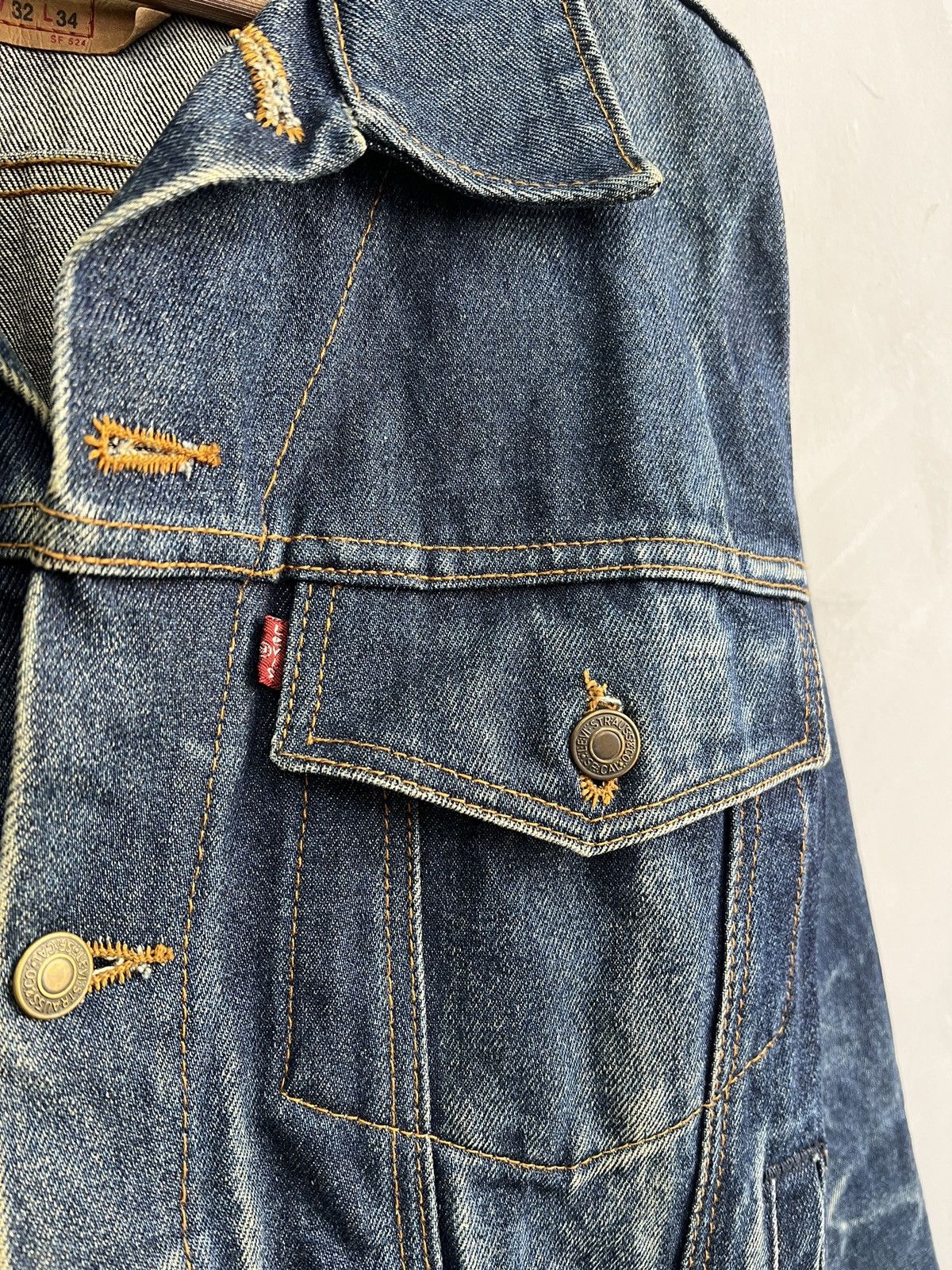 Levi's Levis retro 501 distressed jacket western style 90s Size US M / EU 48-50 / 2 - 3 Thumbnail