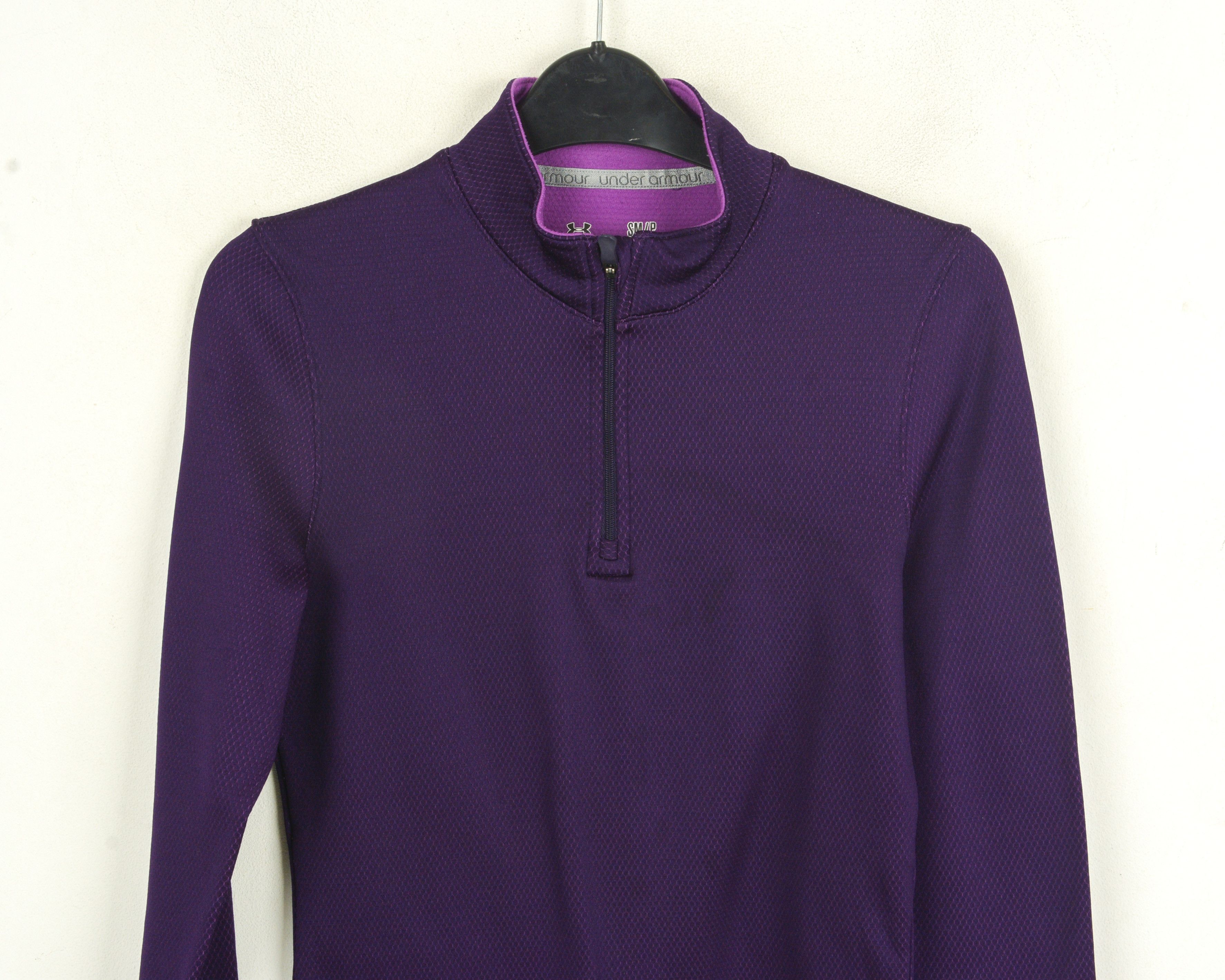 Under Armour Coldgear Women S Long Sleeve Baselayer Jersey Purple Size S / US 4 / IT 40 - 2 Thumbnail
