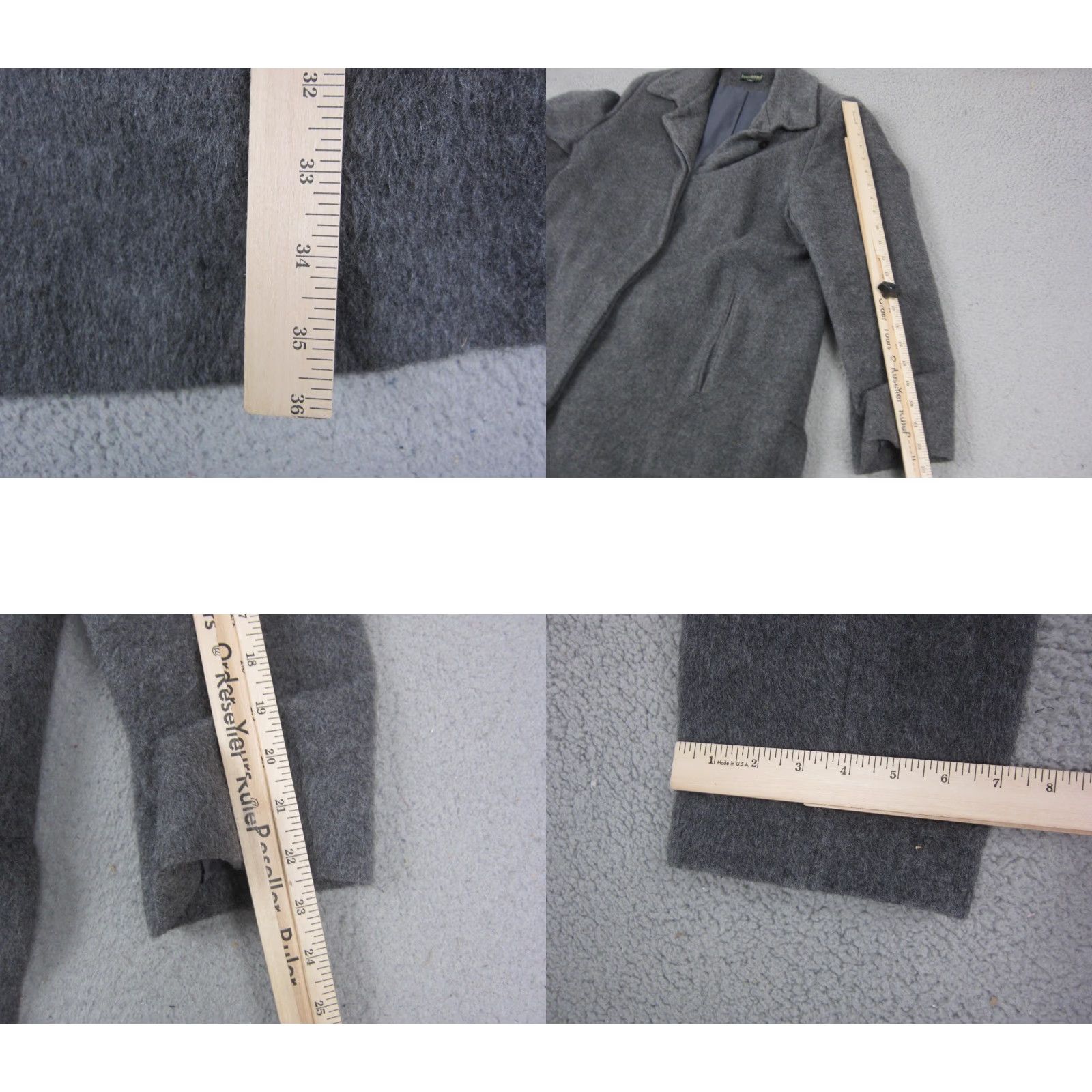 Vintage VINTAGE harvé benard Jacket Womens XL Gray Wool Overcoat 80s 90s Classic Size XL / US 12-14 / IT 48-50 - 8 Thumbnail