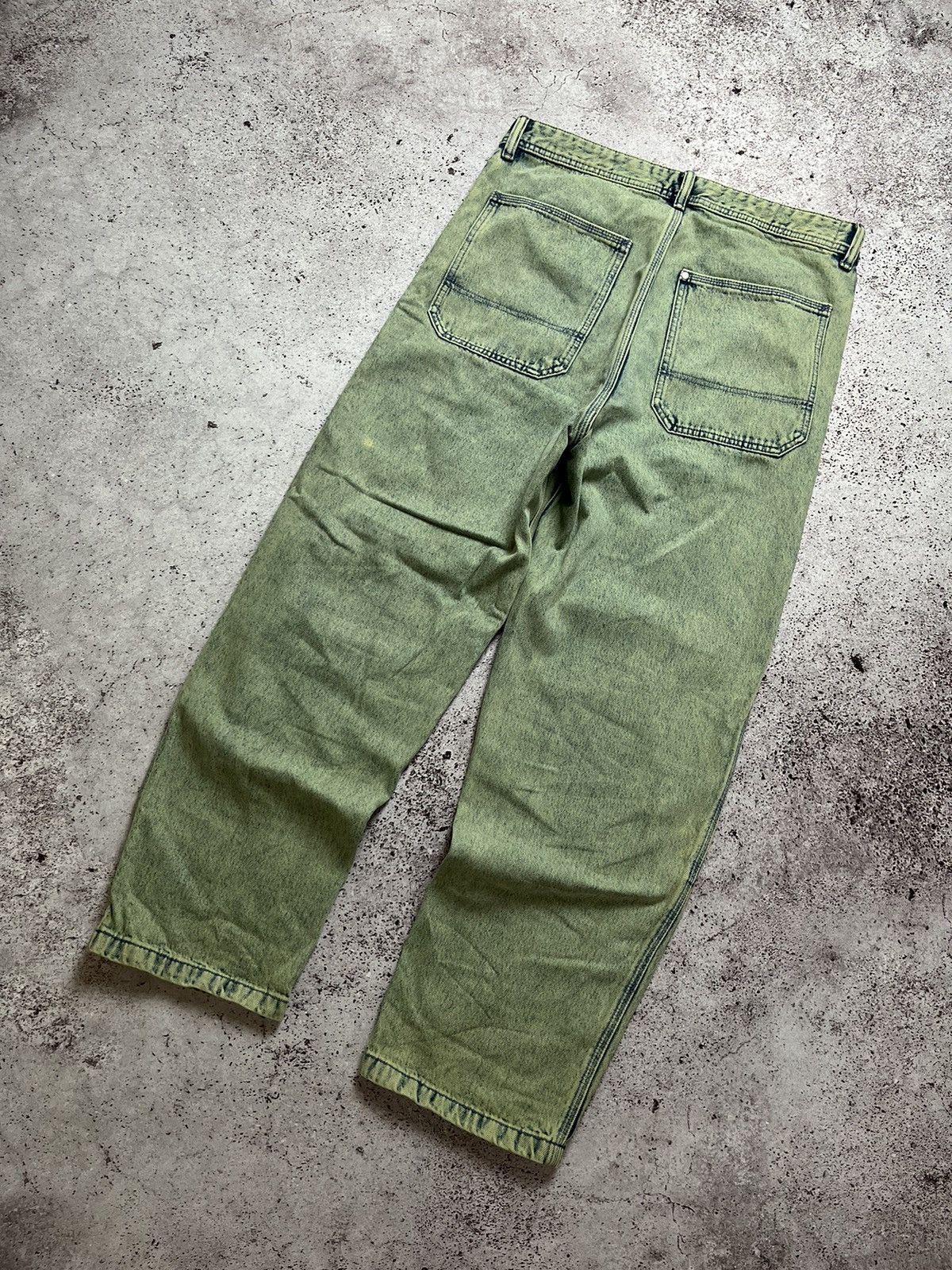 Vintage 👖🐉Vintage Double Knee Jeans Distressed Jeans Size US 32 / EU 48 - 5 Thumbnail