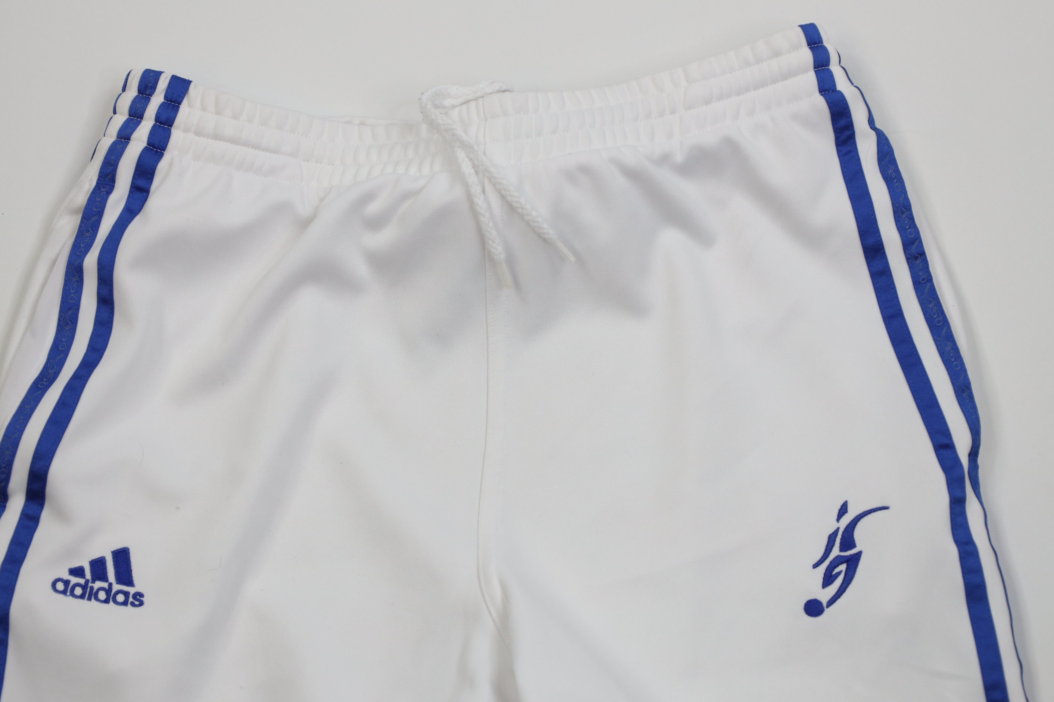 Adidas Vintage Y2K 2004 Adidas Warm Up Tapered Leg Pants White Size US 32 / EU 48 - 2 Thumbnail