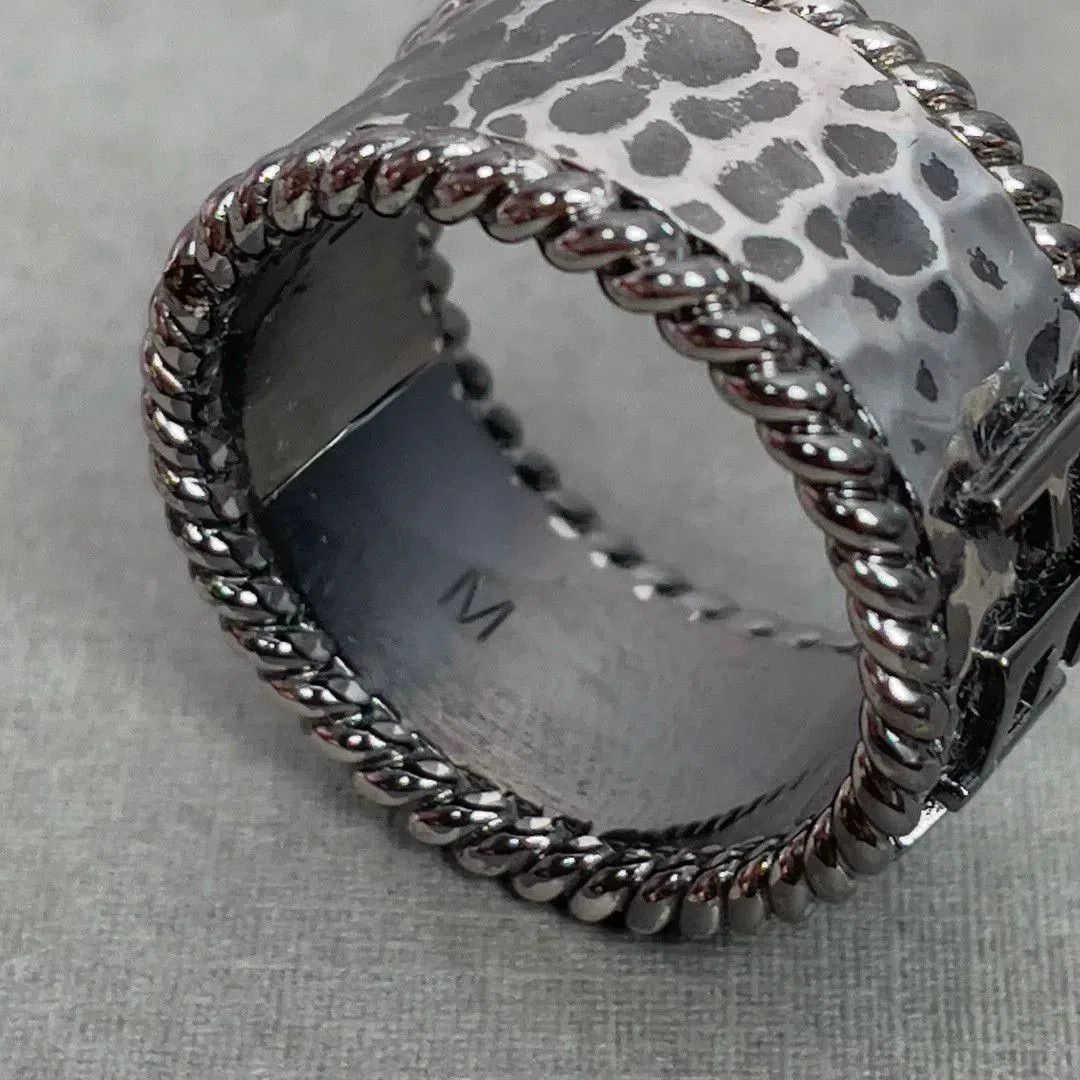 Fendi Fendi Vintage Black Letter Engraved Ring. Size ONE SIZE - 6 Thumbnail