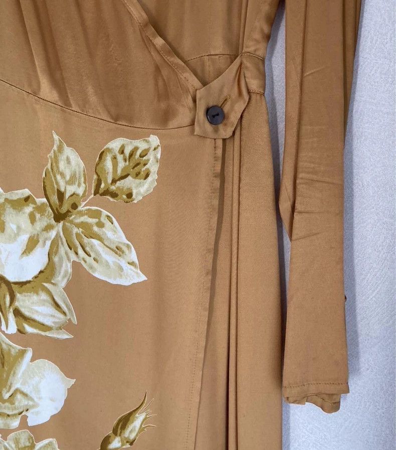 Dries Van Noten Dries Van Noten size:38 Early yellow floral wrap dress Size XS / US 0-2 / IT 36-38 - 3 Thumbnail