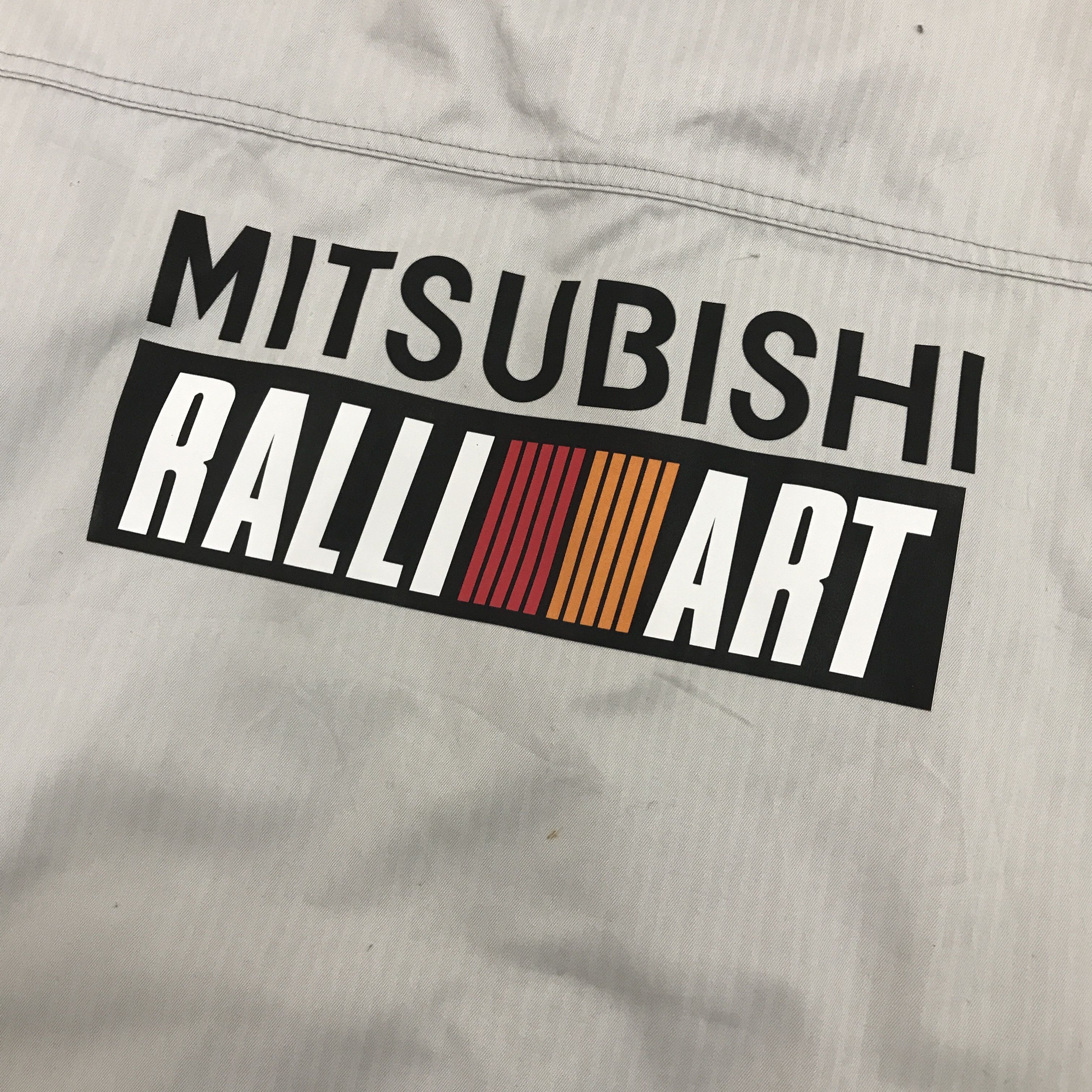 Japanese Brand Vintage Mitsubishi Ralliart Racing up zipper custom Jacket Size US XL / EU 56 / 4 - 2 Thumbnail