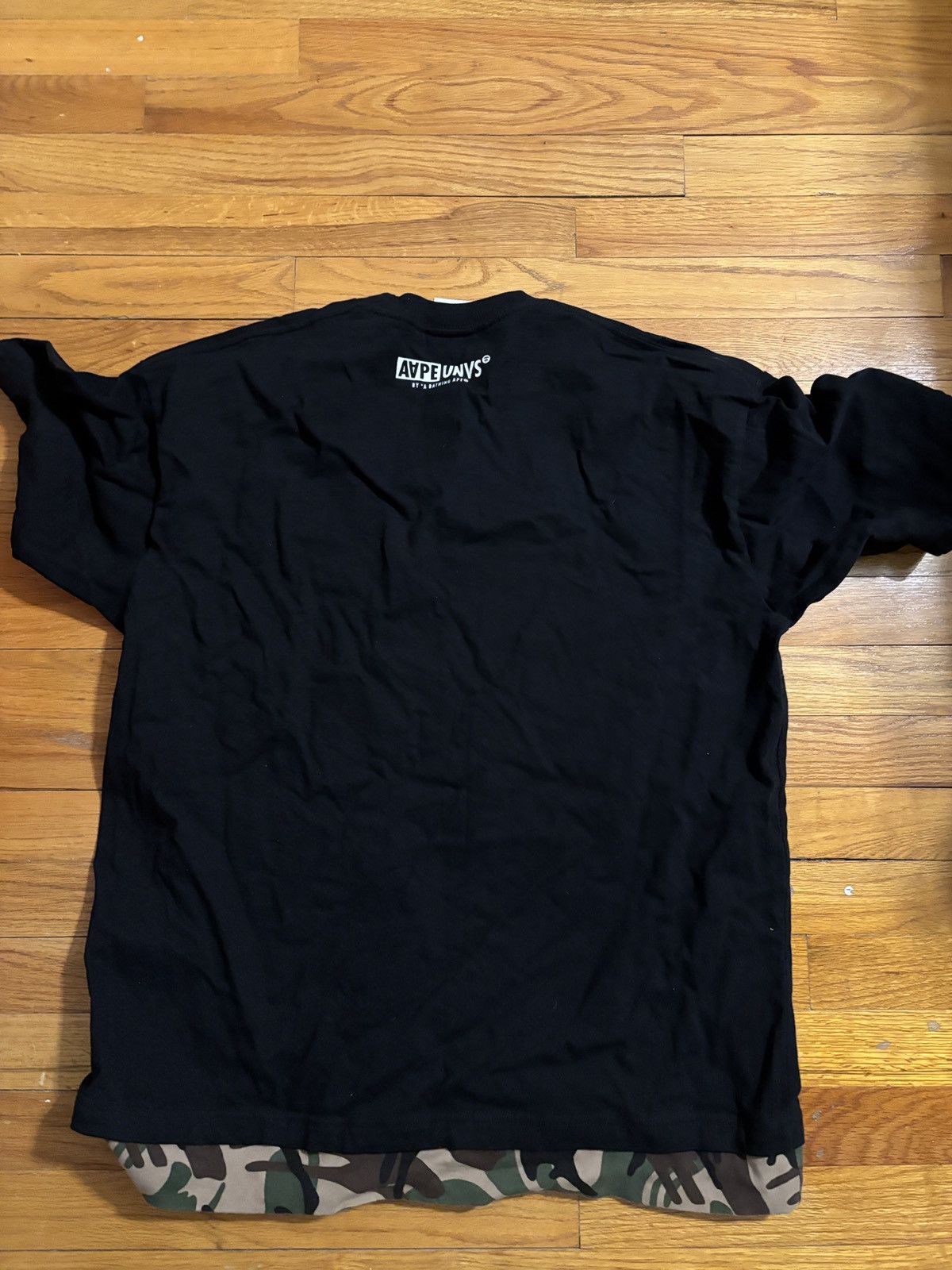 Aape Black and camo oversized tee Size US L / EU 52-54 / 3 - 2 Thumbnail