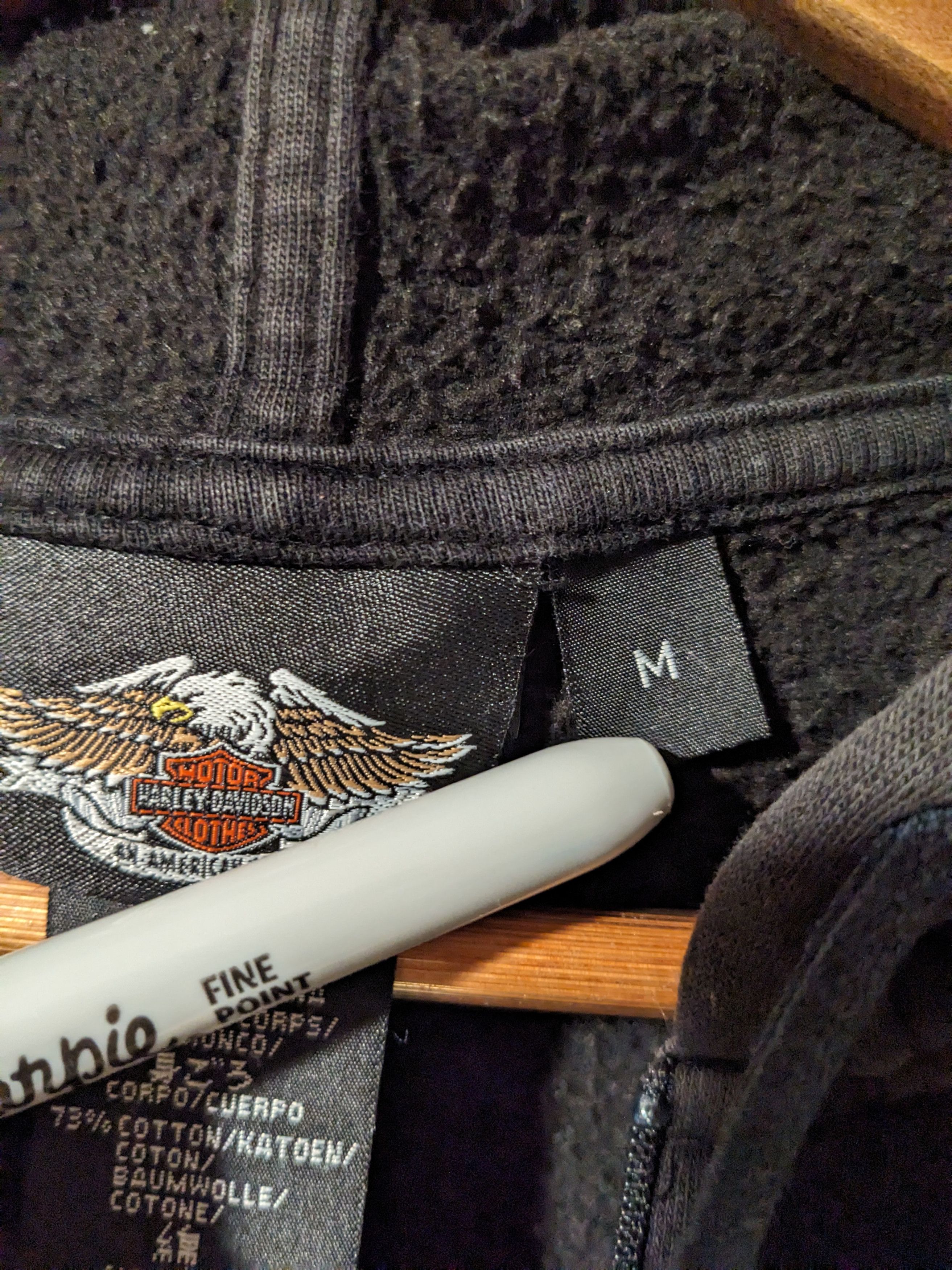 Harley Davidson × Vintage Vintage Y2K Harley Davidson Woman's Full Zip Hoodie Size M / US 6-8 / IT 42-44 - 4 Thumbnail