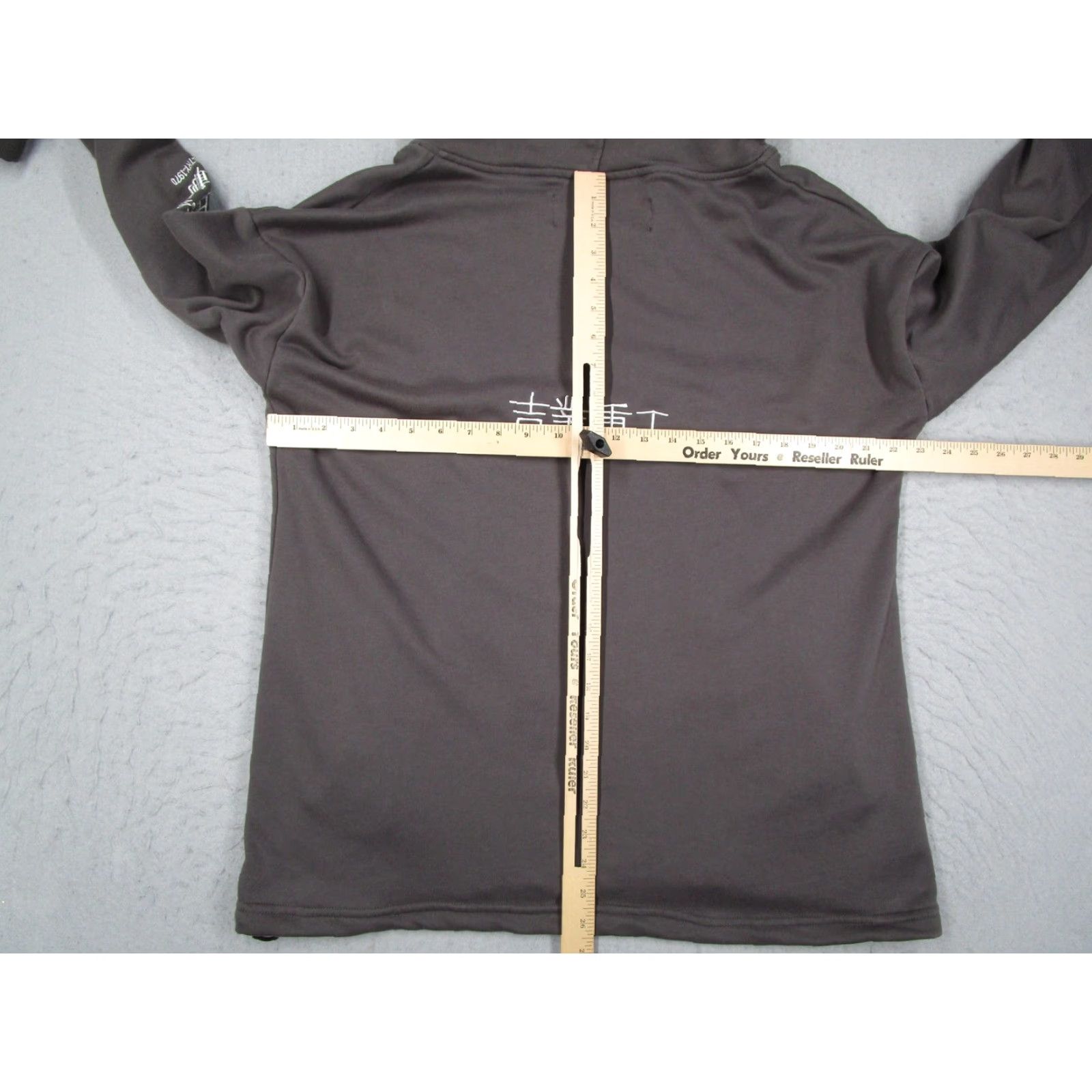 Vintage Jiye Heavy Industry Hoodie Mens Large Gray Strap Buckle Hood Cotton Techwear Size US L / EU 52-54 / 3 - 6 Thumbnail